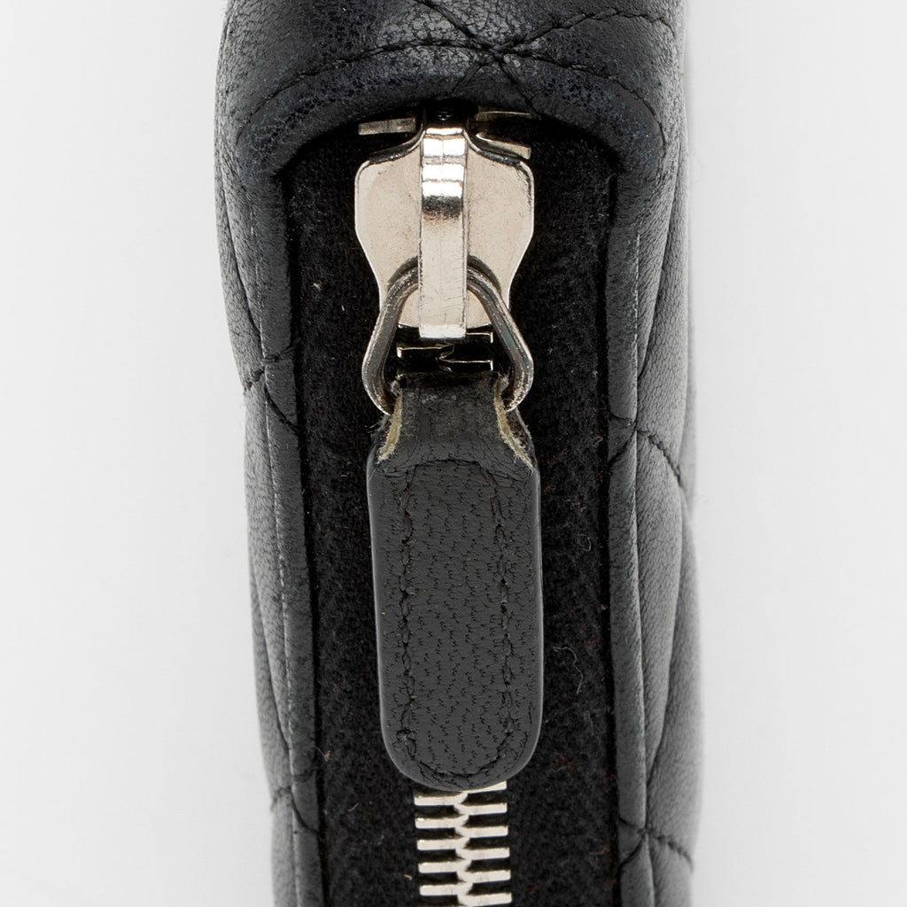 Chanel Lambskin CC Zip Around Wallet