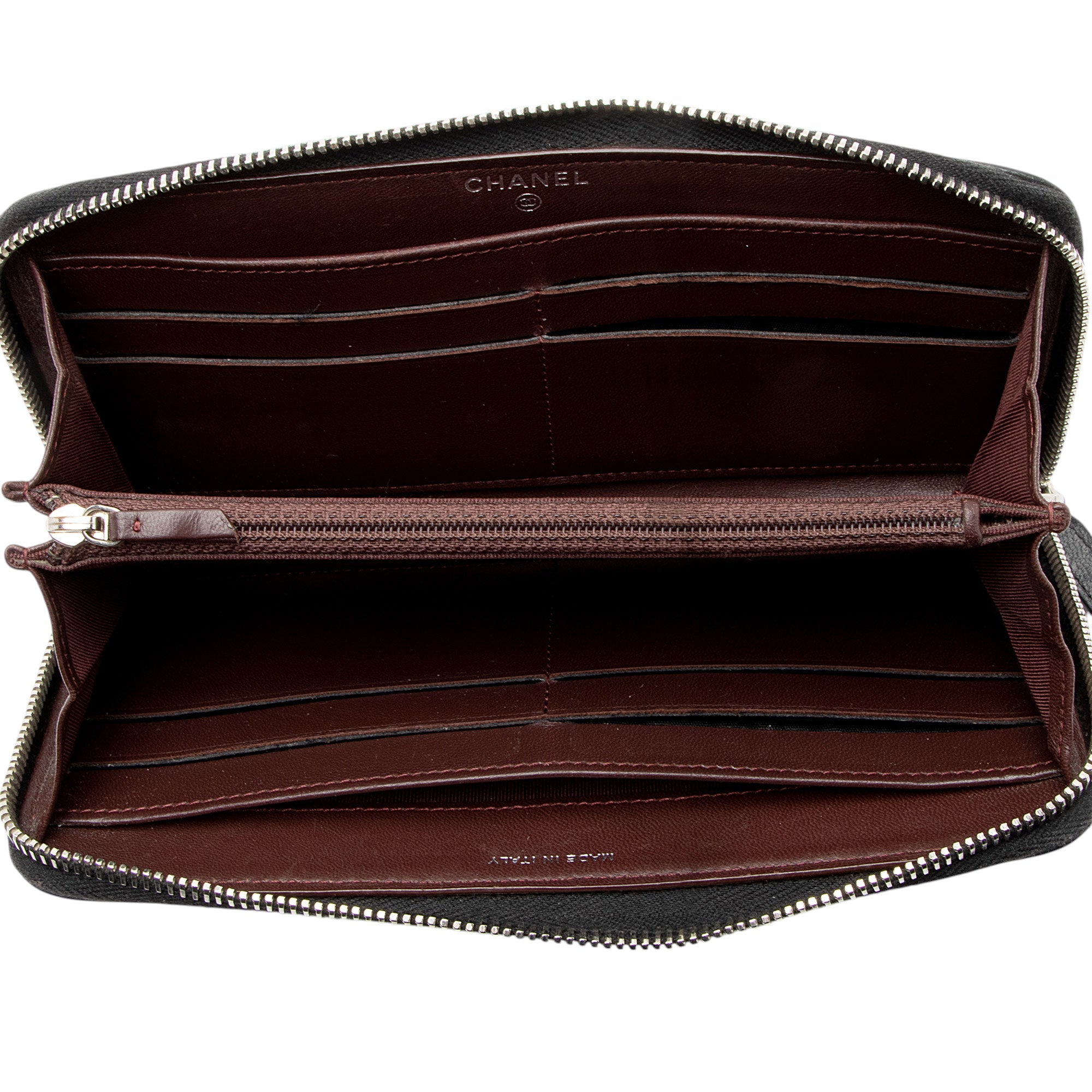 Chanel Lambskin CC Zip Around Wallet
