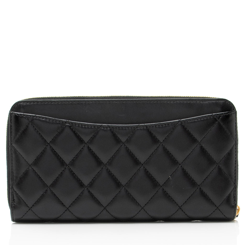 Chanel Lambskin CC Zip Around Wallet