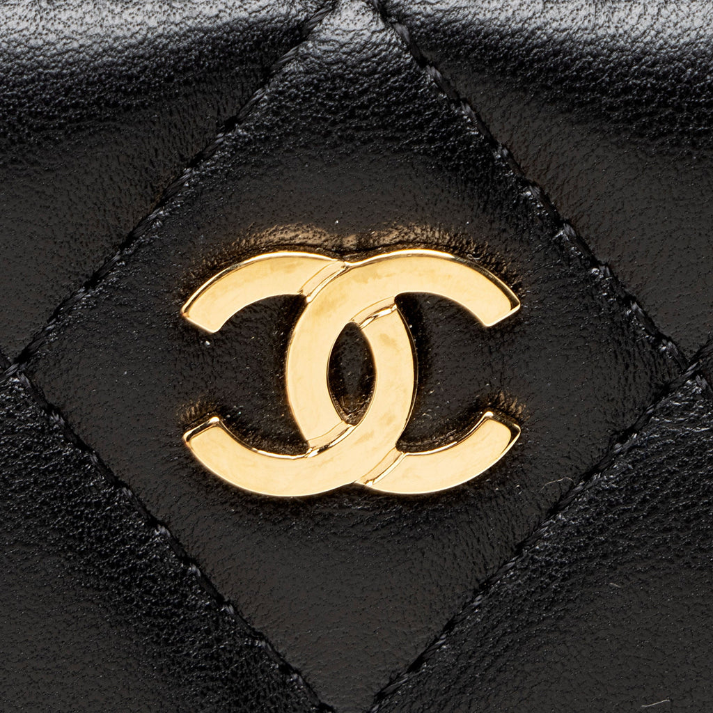 Chanel Lambskin CC Zip Around Wallet