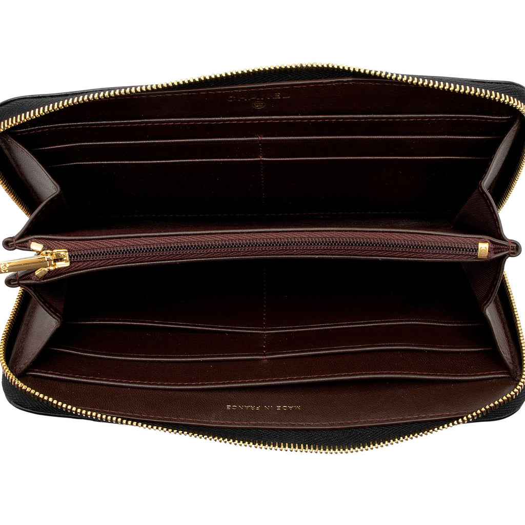 Chanel Lambskin CC Zip Around Wallet