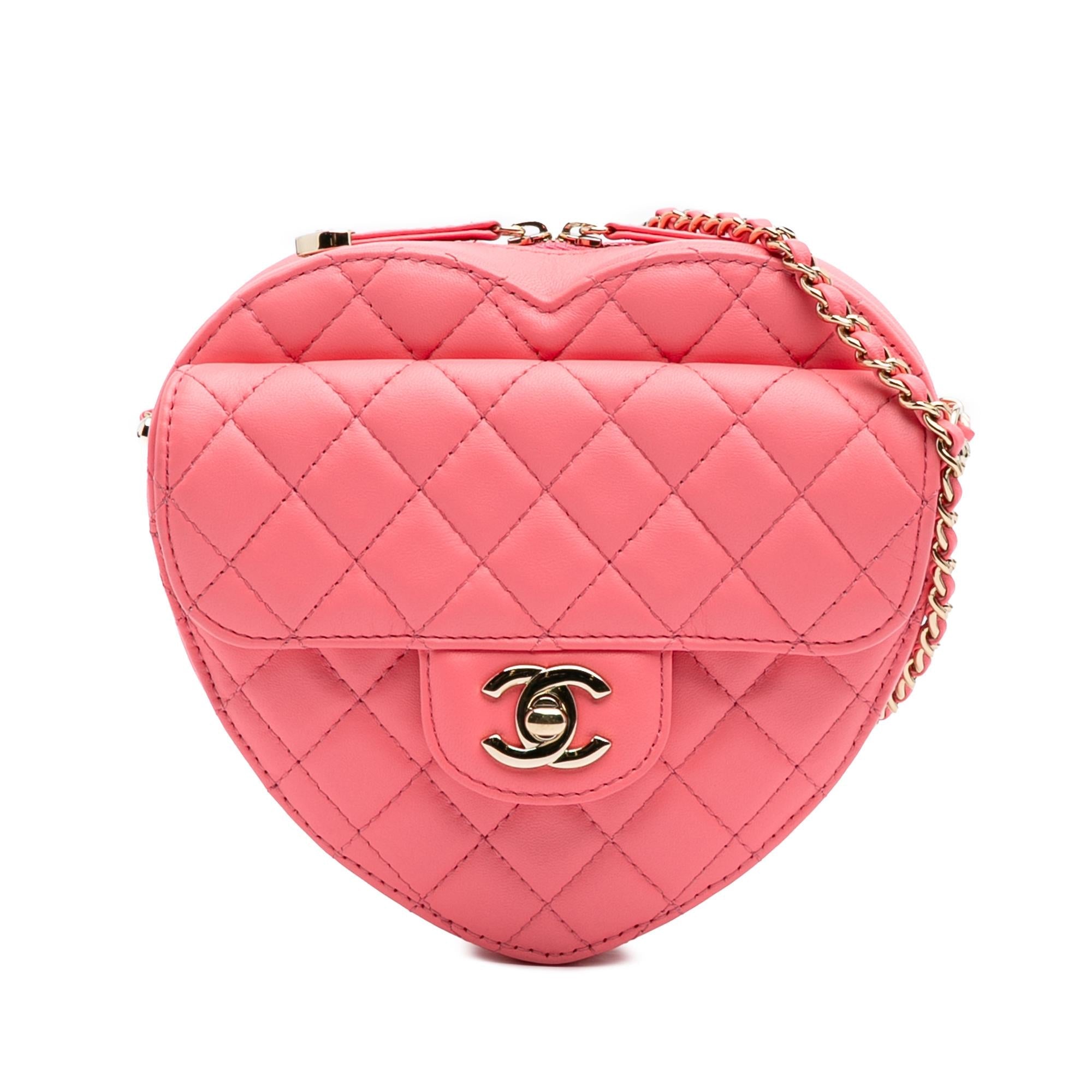 Chanel Lambskin CC in Love Heart Crossbody