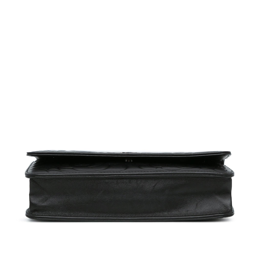 Chanel Lambskin Camellia Embossed Wallet On Chain (SHG-Jgwe48)