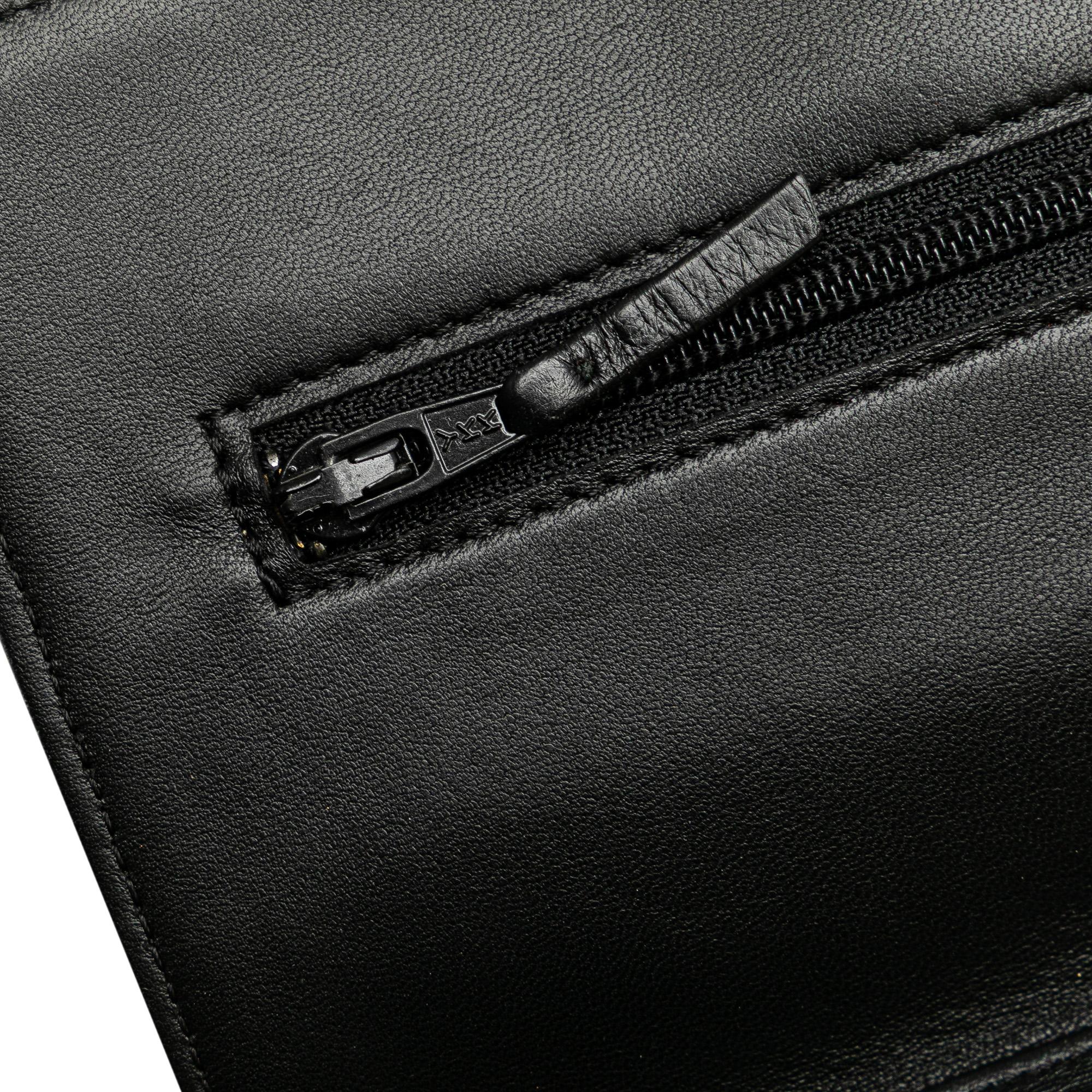 Chanel Lambskin Camellia Embossed Wallet On Chain