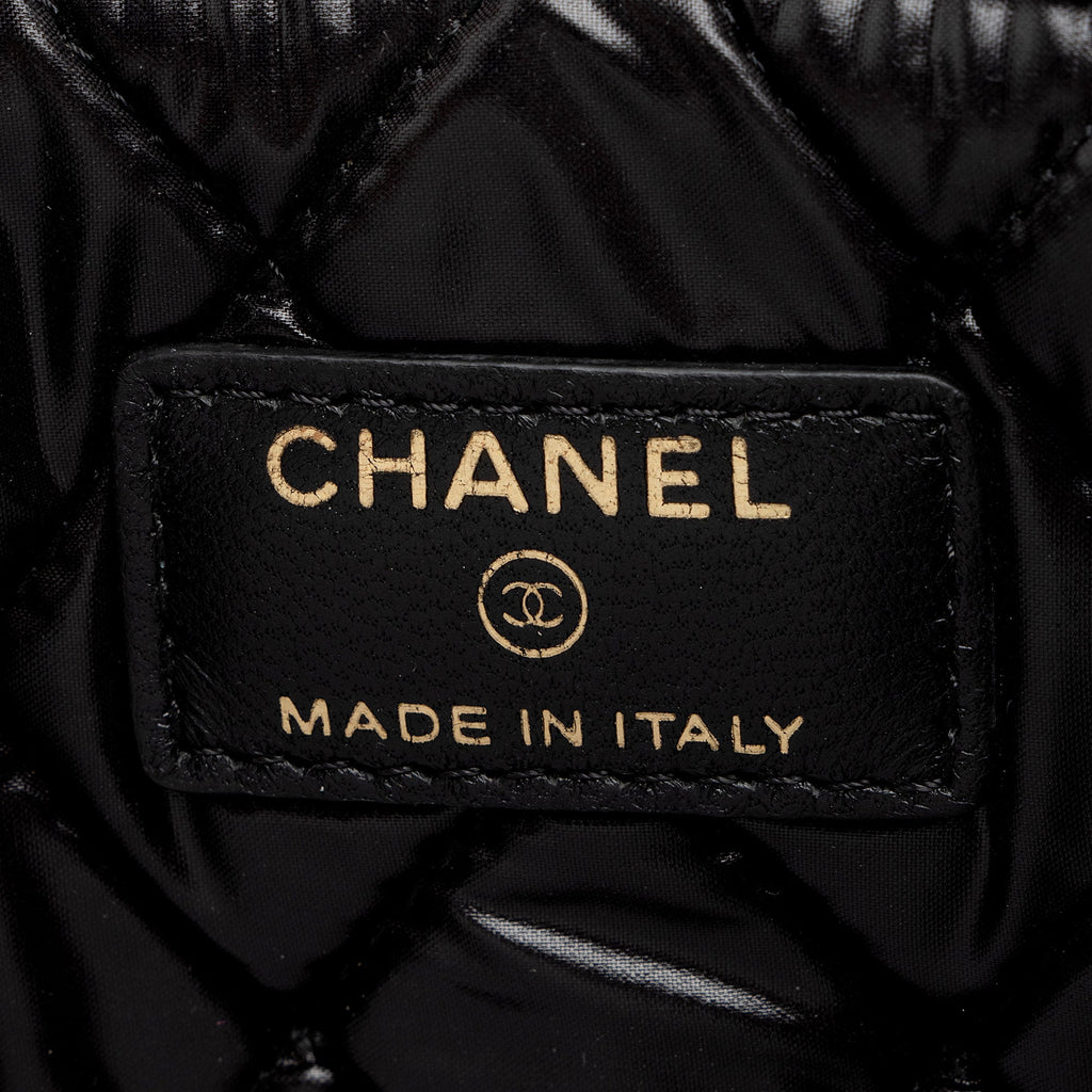 Chanel Lambskin Camellia Medium O-Case