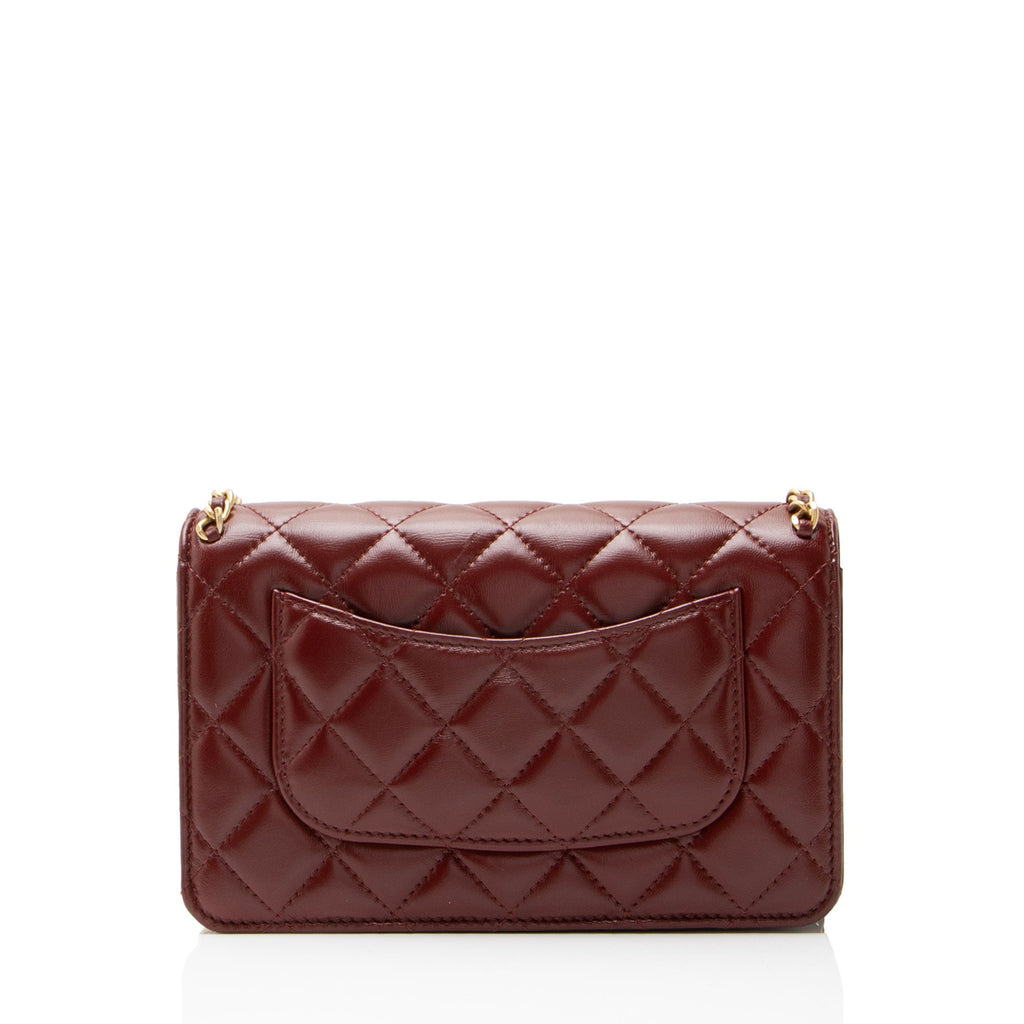 Chanel Lambskin Chain Around Classic Wallet on Chain