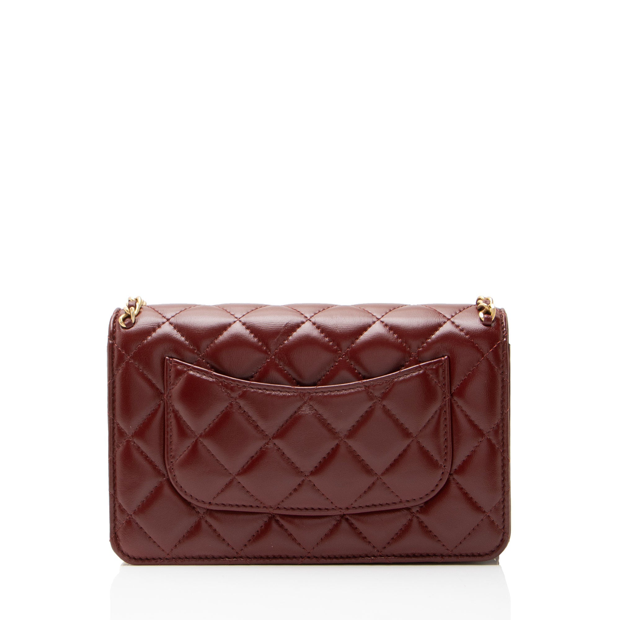 Chanel Lambskin Chain Around Classic Wallet on Chain