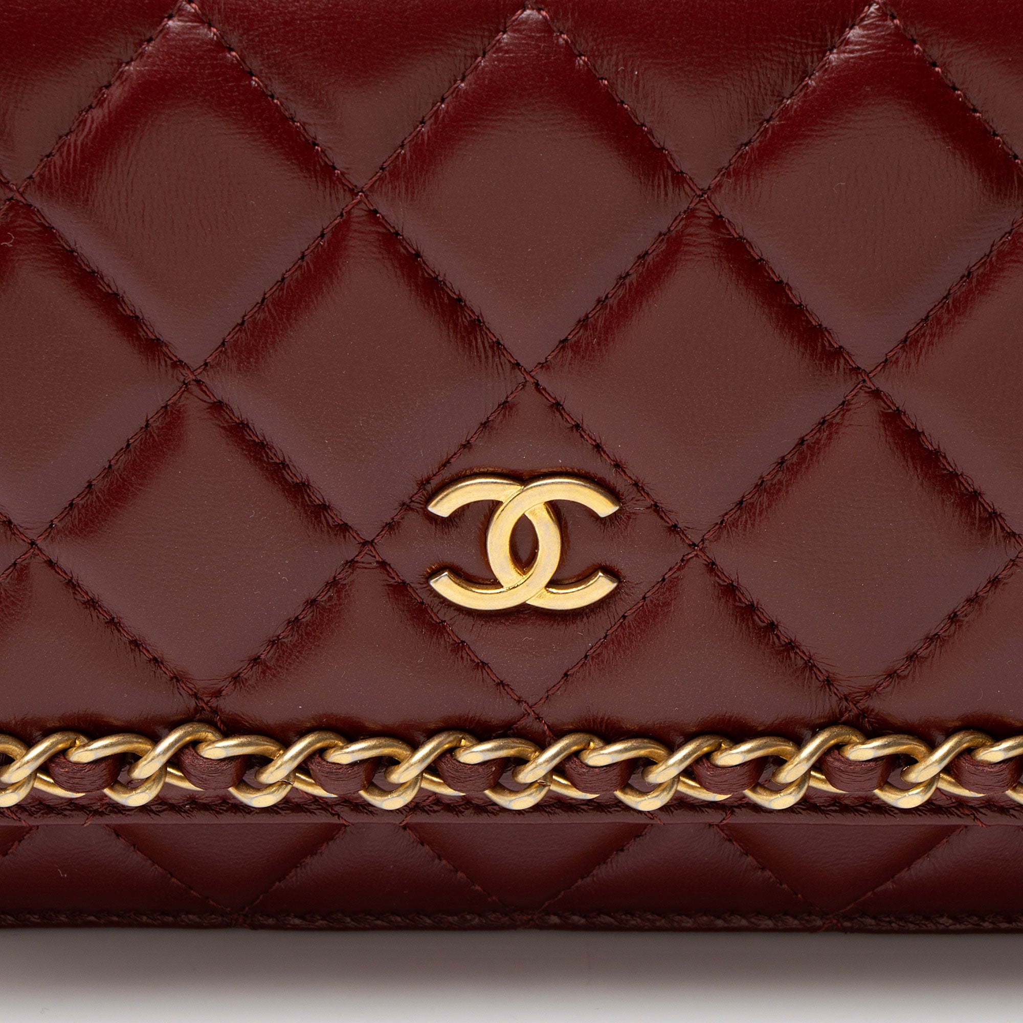 Chanel Lambskin Chain Around Classic Wallet on Chain