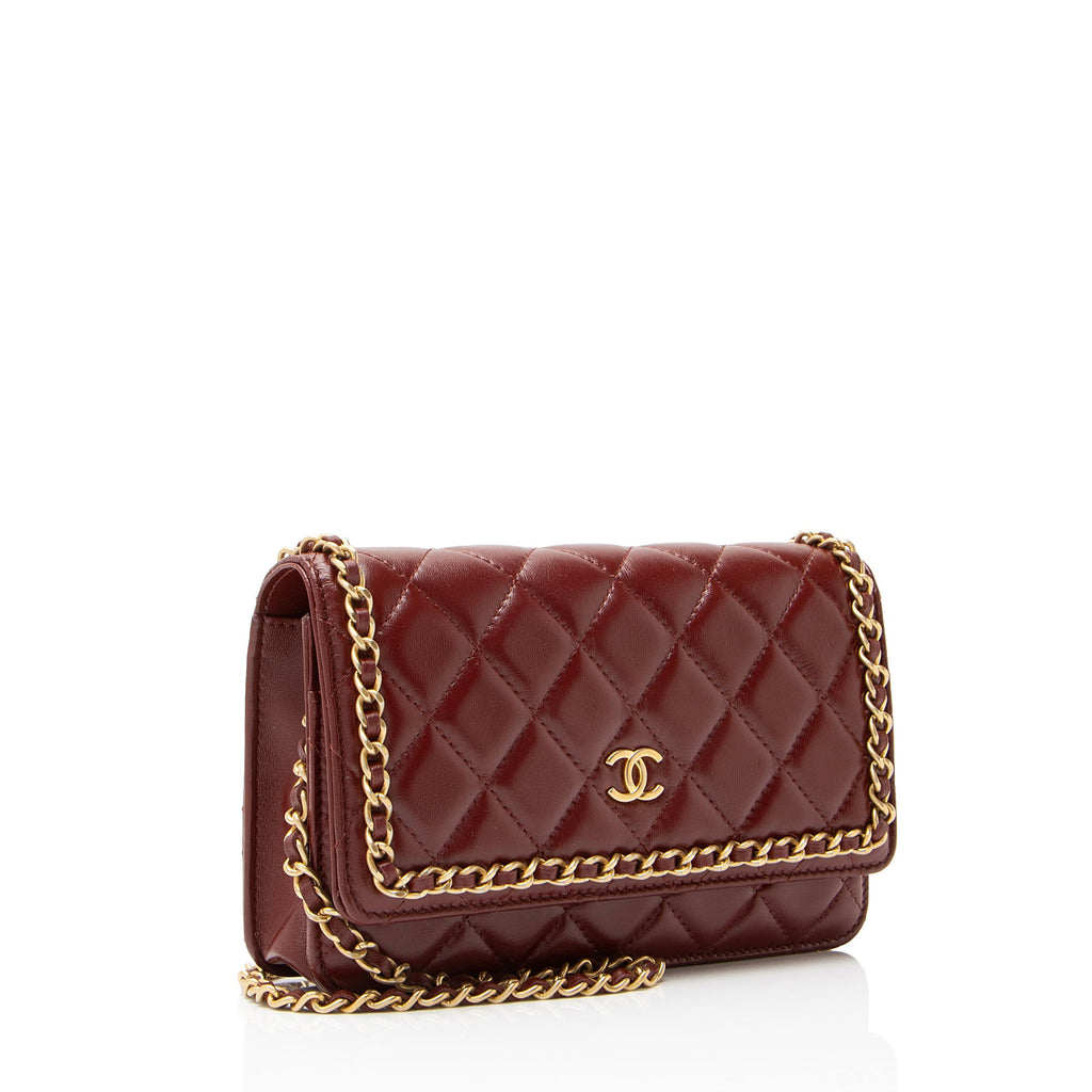 Chanel Lambskin Chain Around Classic Wallet on Chain