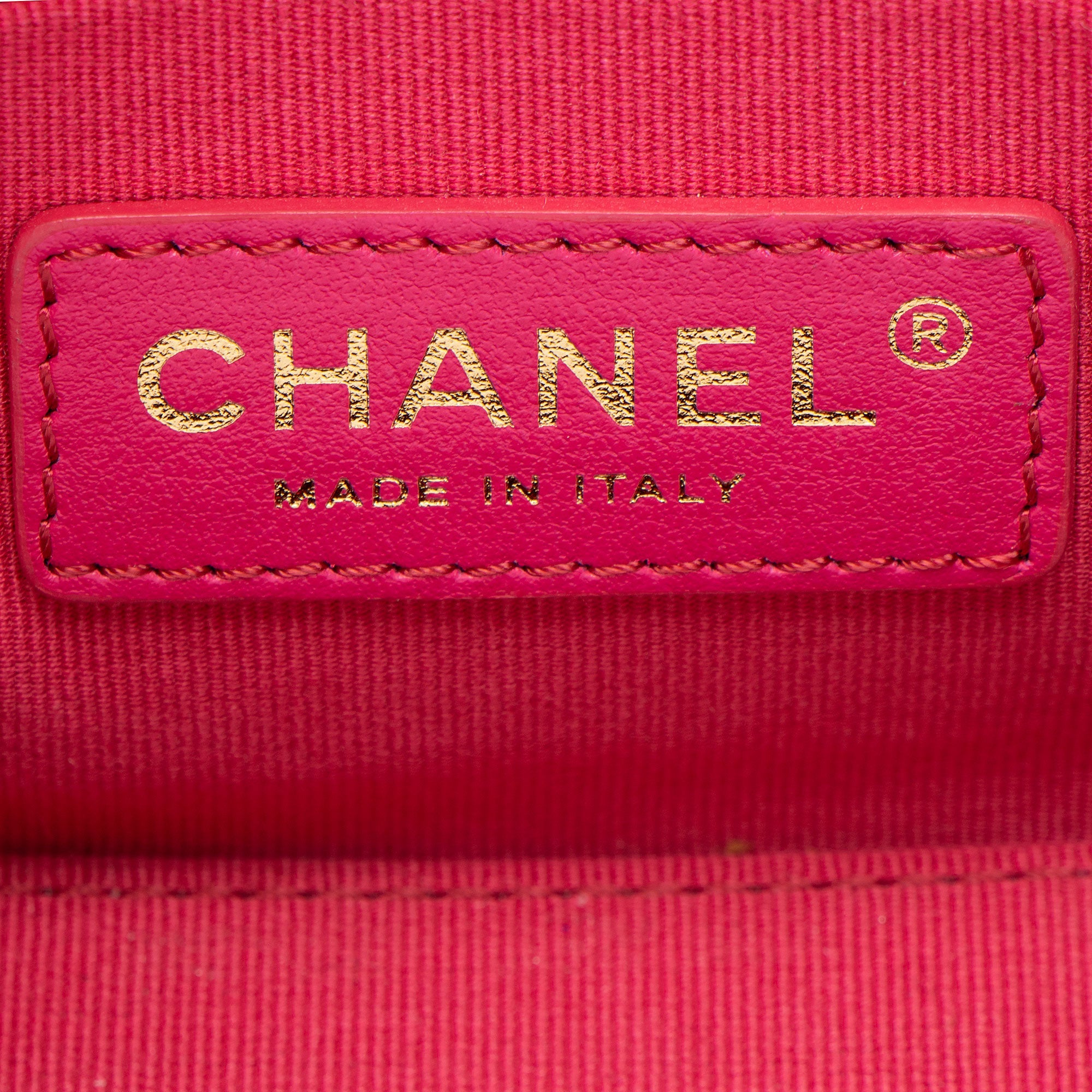 Chanel Lambskin CC Chain Bar Small Vanity Case