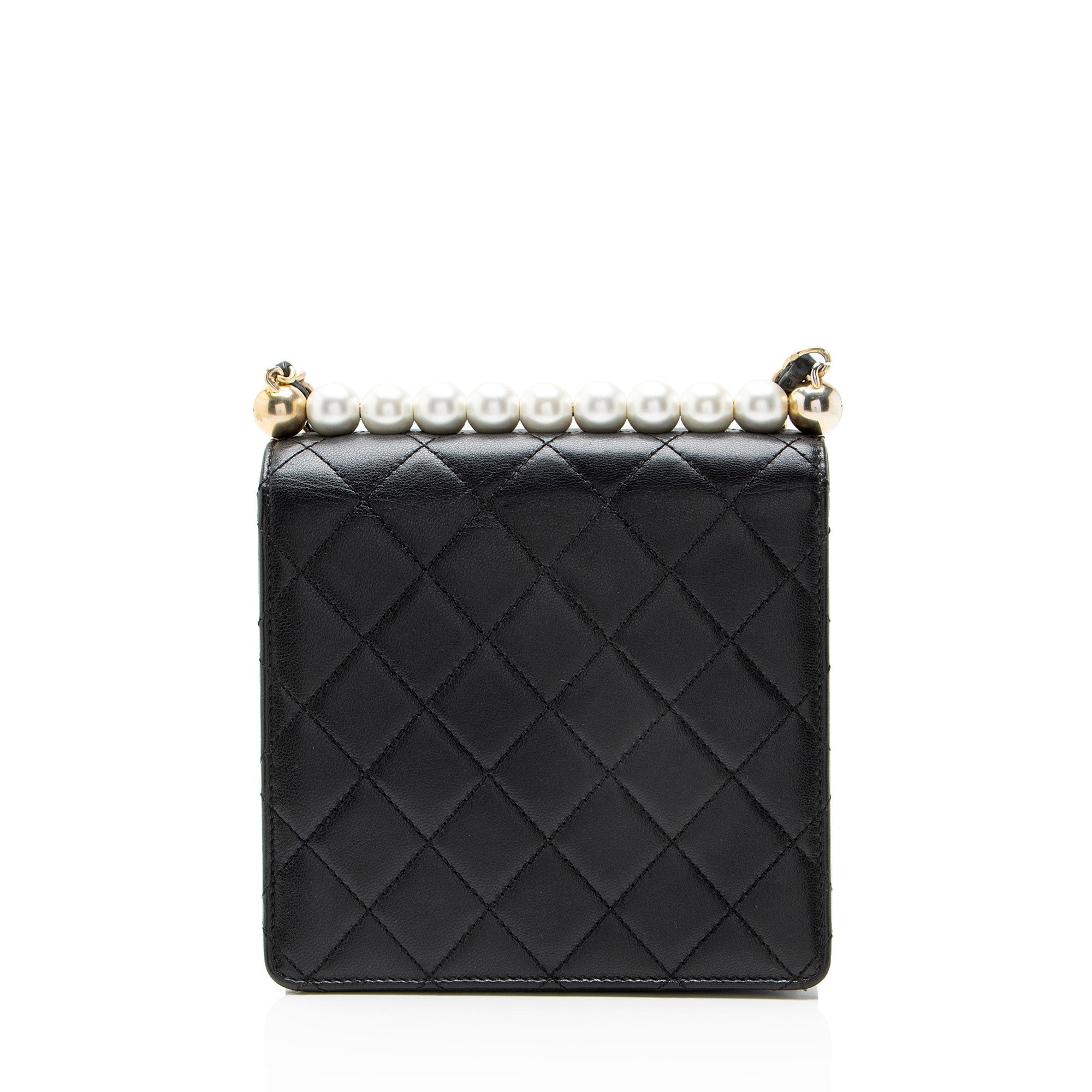 Chanel Lambskin Chic Pearls Small Vertical Flap Bag