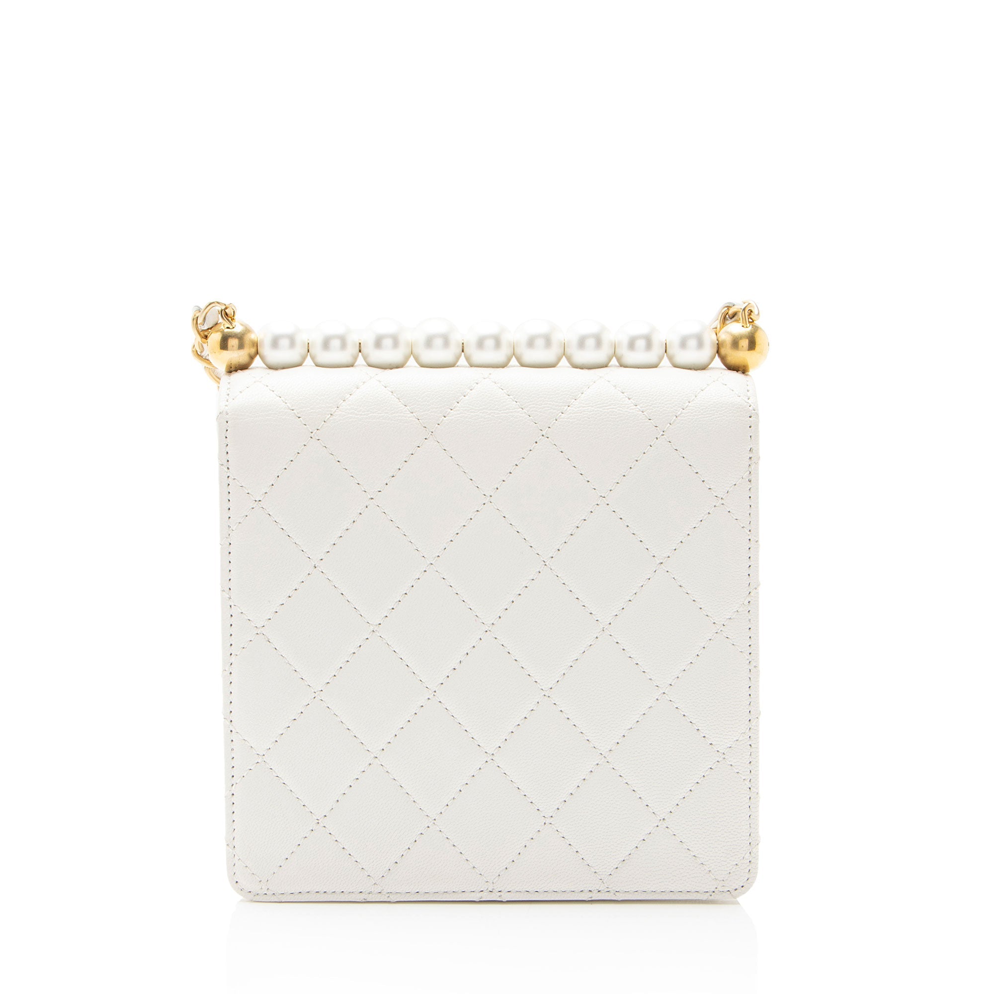 Chanel Lambskin Chic Pearls Small Vertical Flap Bag
