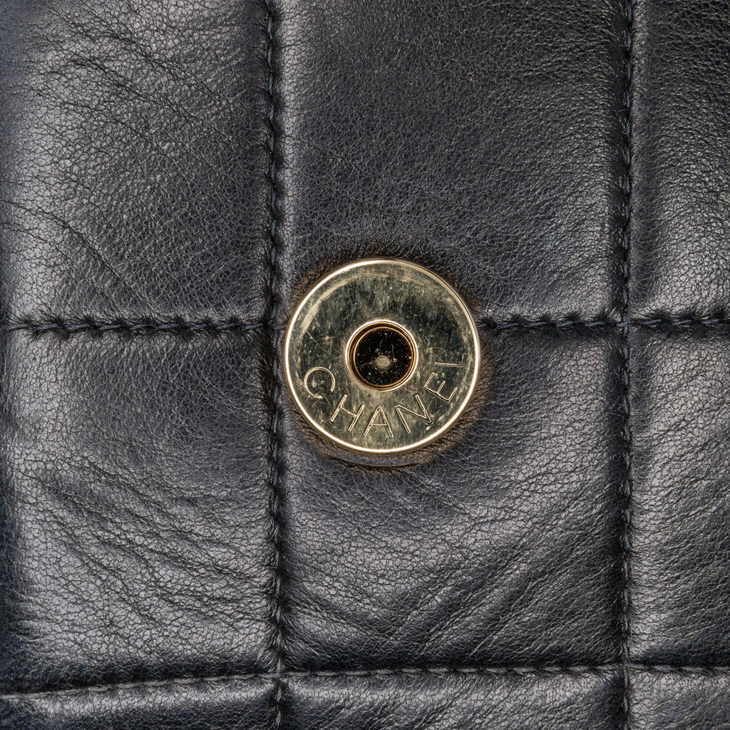 Chanel Lambskin Chocolate Bar Pearl Chain Flap