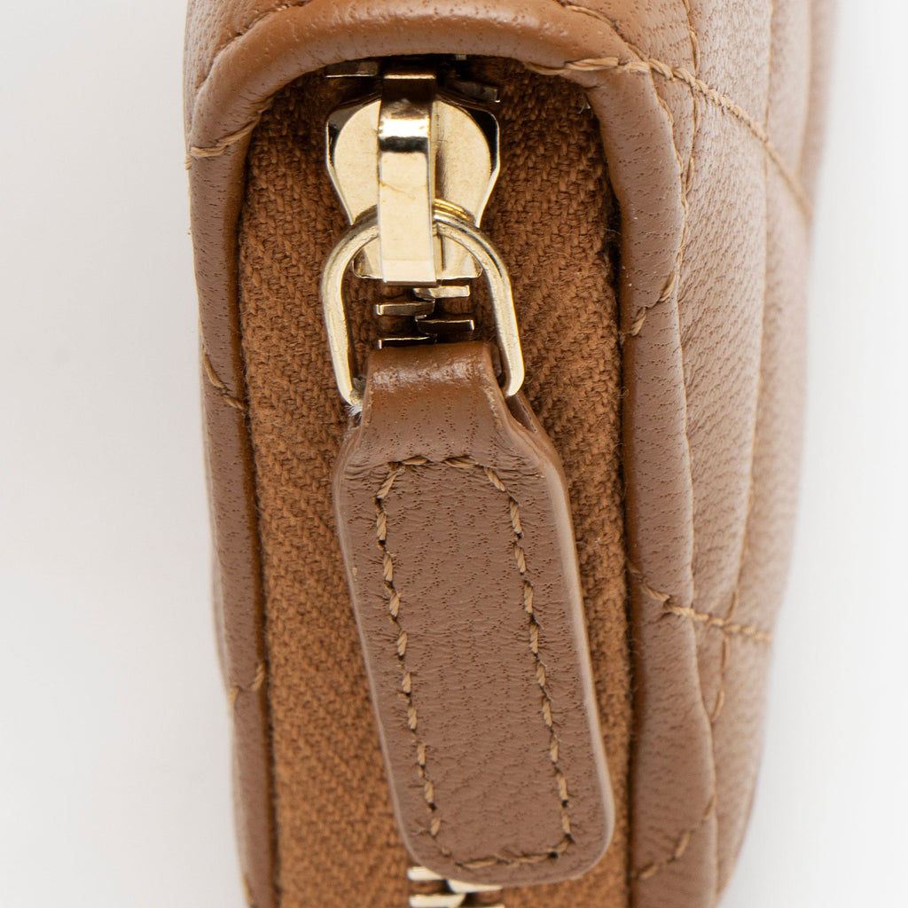 Chanel Lambskin CC Zip Around Coin Purse