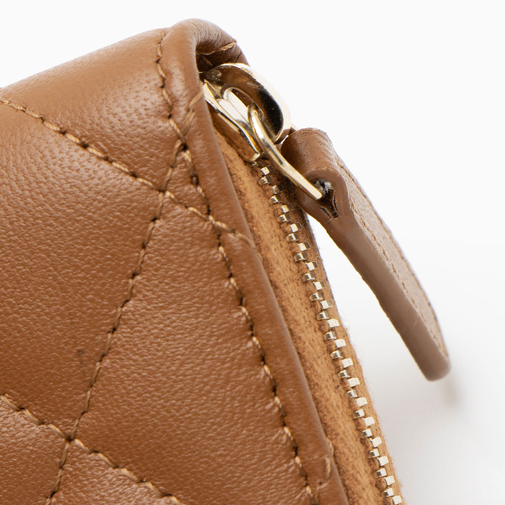 Chanel Lambskin CC Zip Around Coin Purse