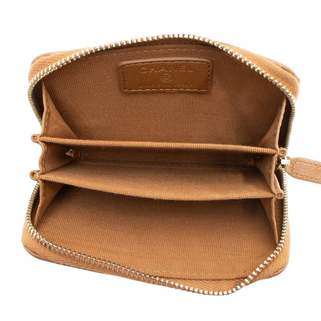 Chanel Lambskin CC Zip Around Coin Purse