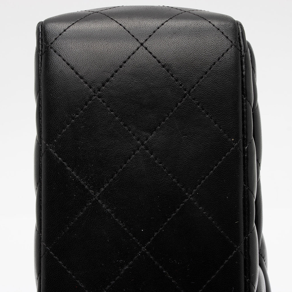 Chanel Lambskin Classic Jumbo Double Flap Bag (SHF-uoXjxo)