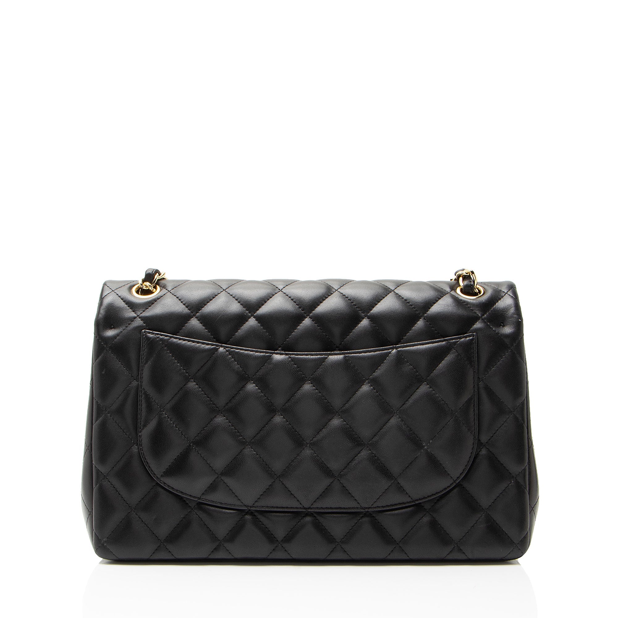 Chanel Lambskin Classic Jumbo Double Flap Bag