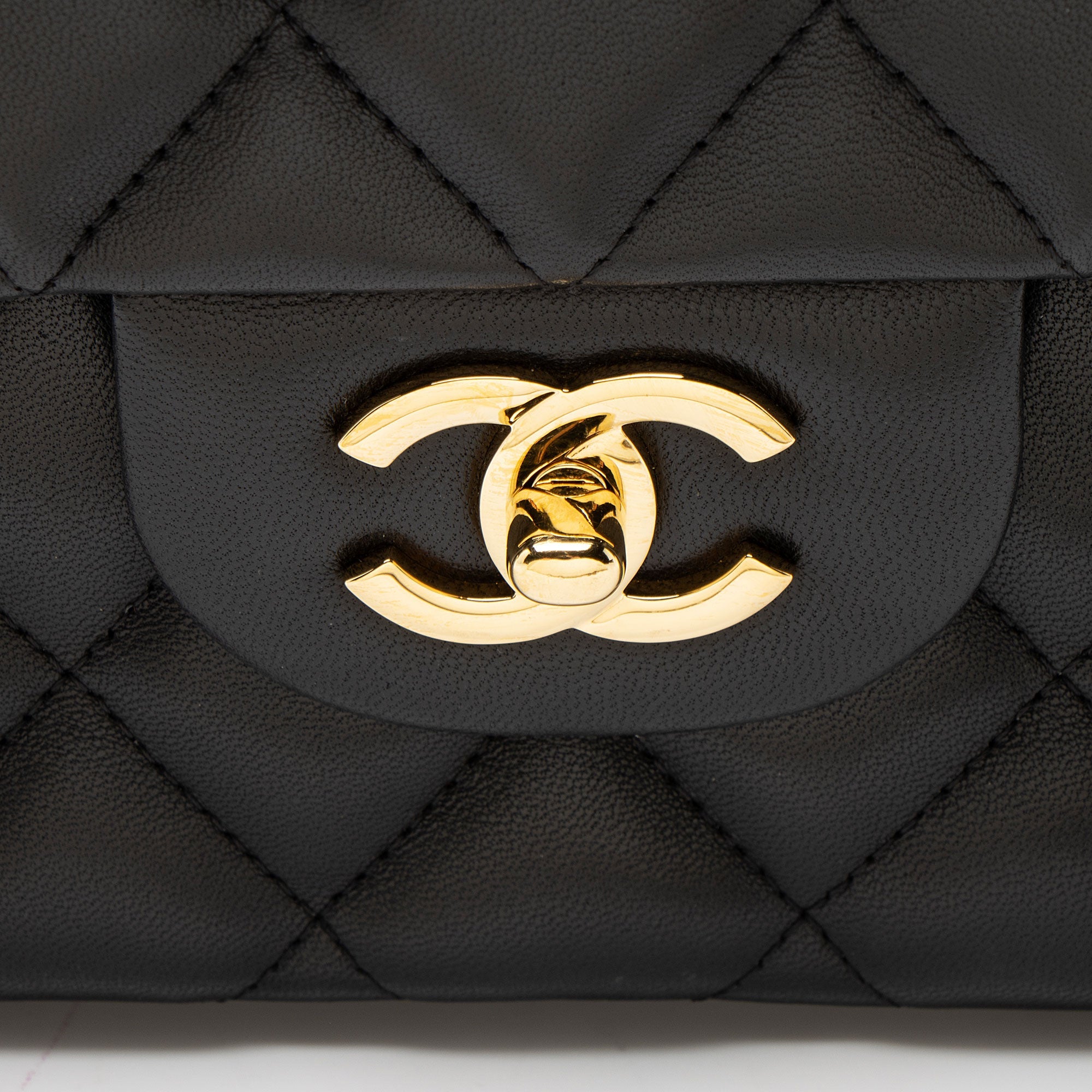 Chanel Lambskin Classic Jumbo Double Flap Bag