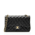 Chanel Lambskin Classic Jumbo Double Flap Bag