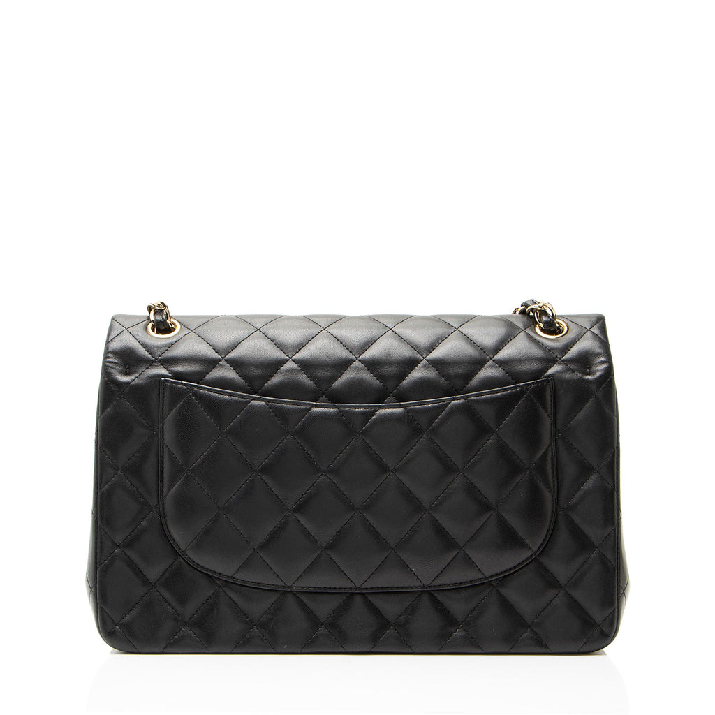Chanel Lambskin Classic Jumbo Double Flap Bag