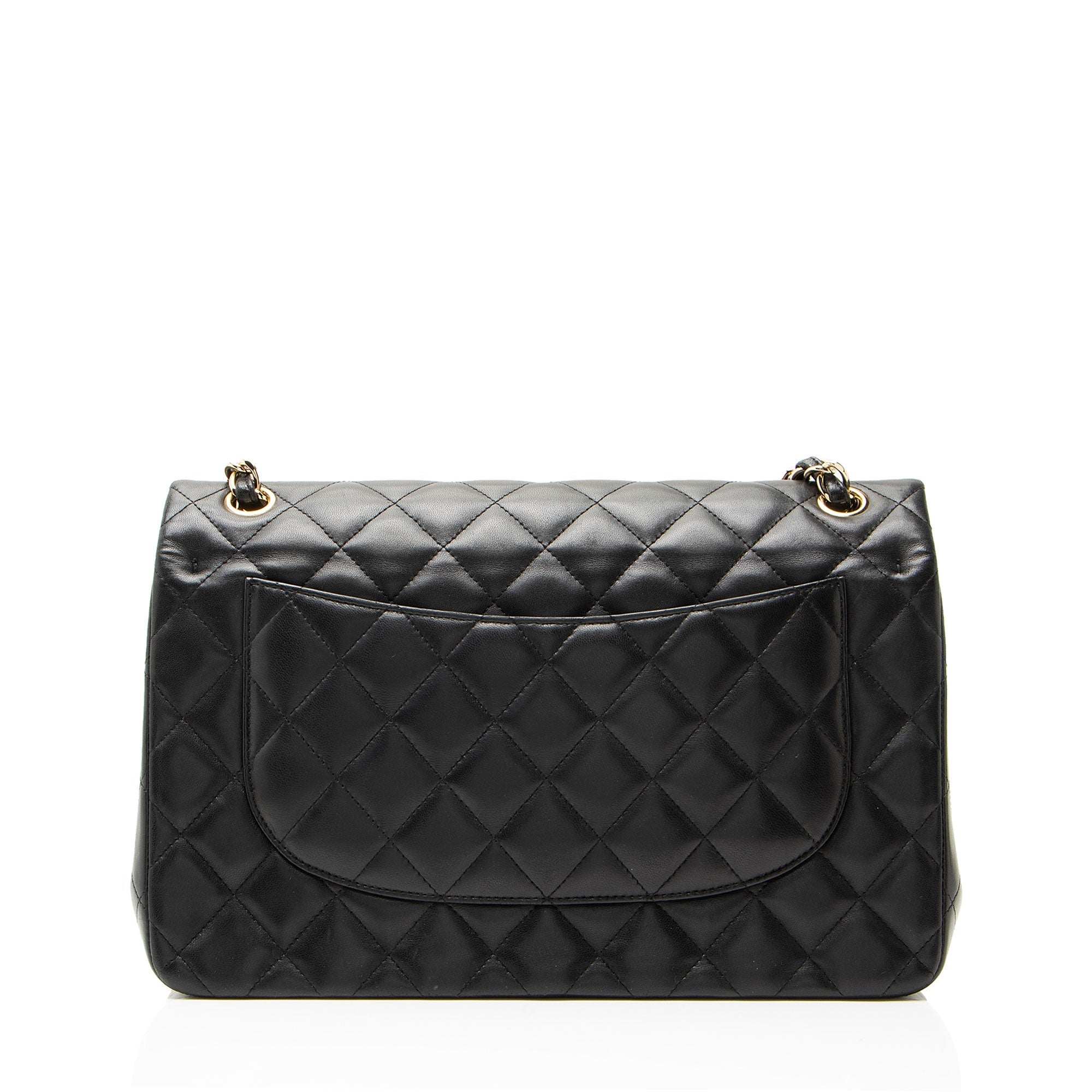 Chanel Lambskin Classic Jumbo Double Flap Bag