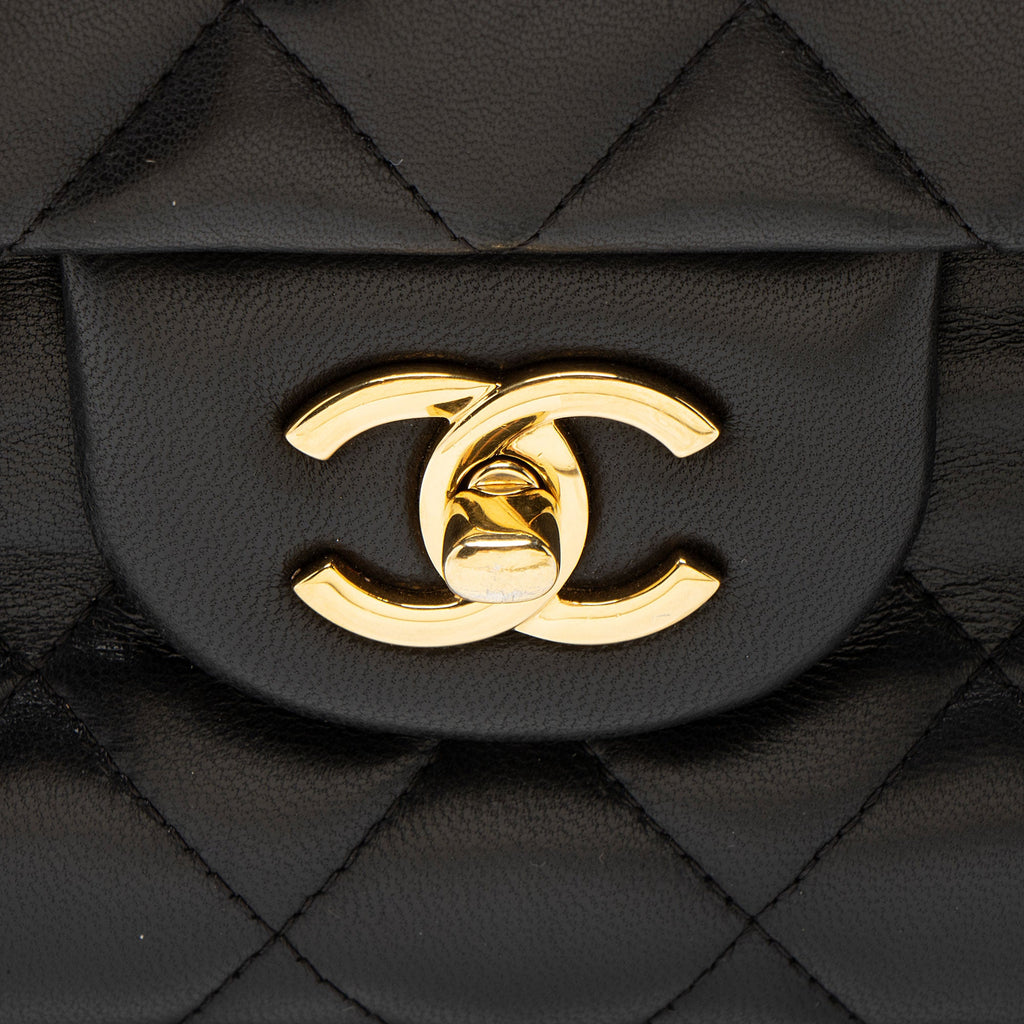 Chanel Lambskin Classic Jumbo Double Flap Bag