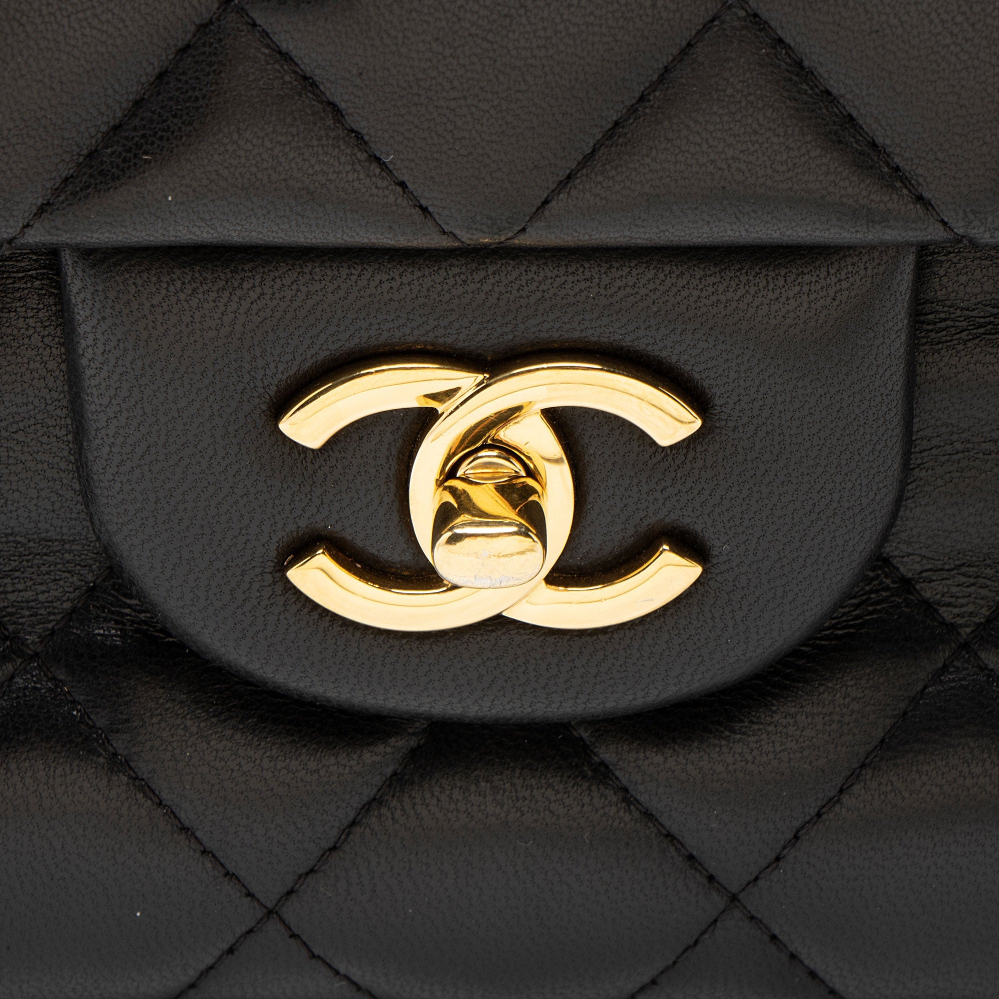 Chanel Lambskin Classic Jumbo Double Flap Bag
