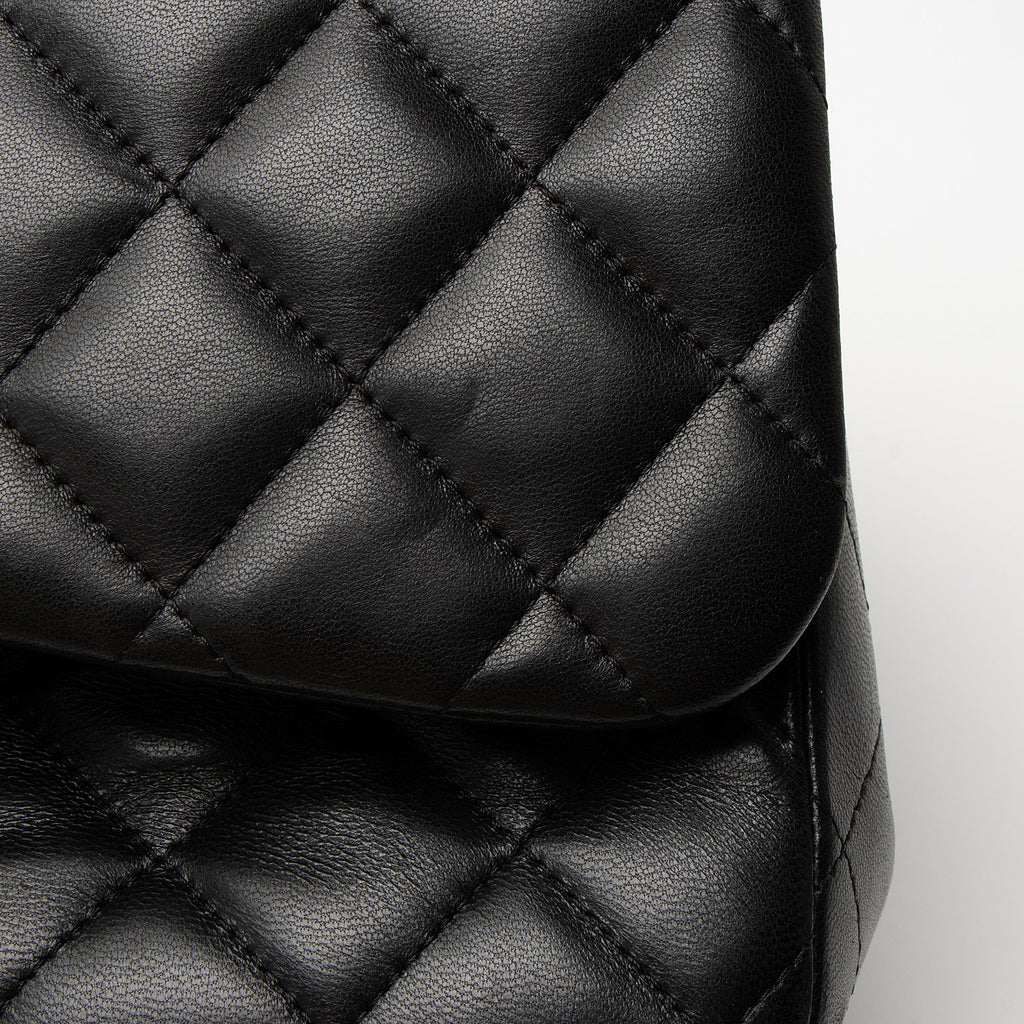 Chanel Lambskin Classic Jumbo Double Flap Bag