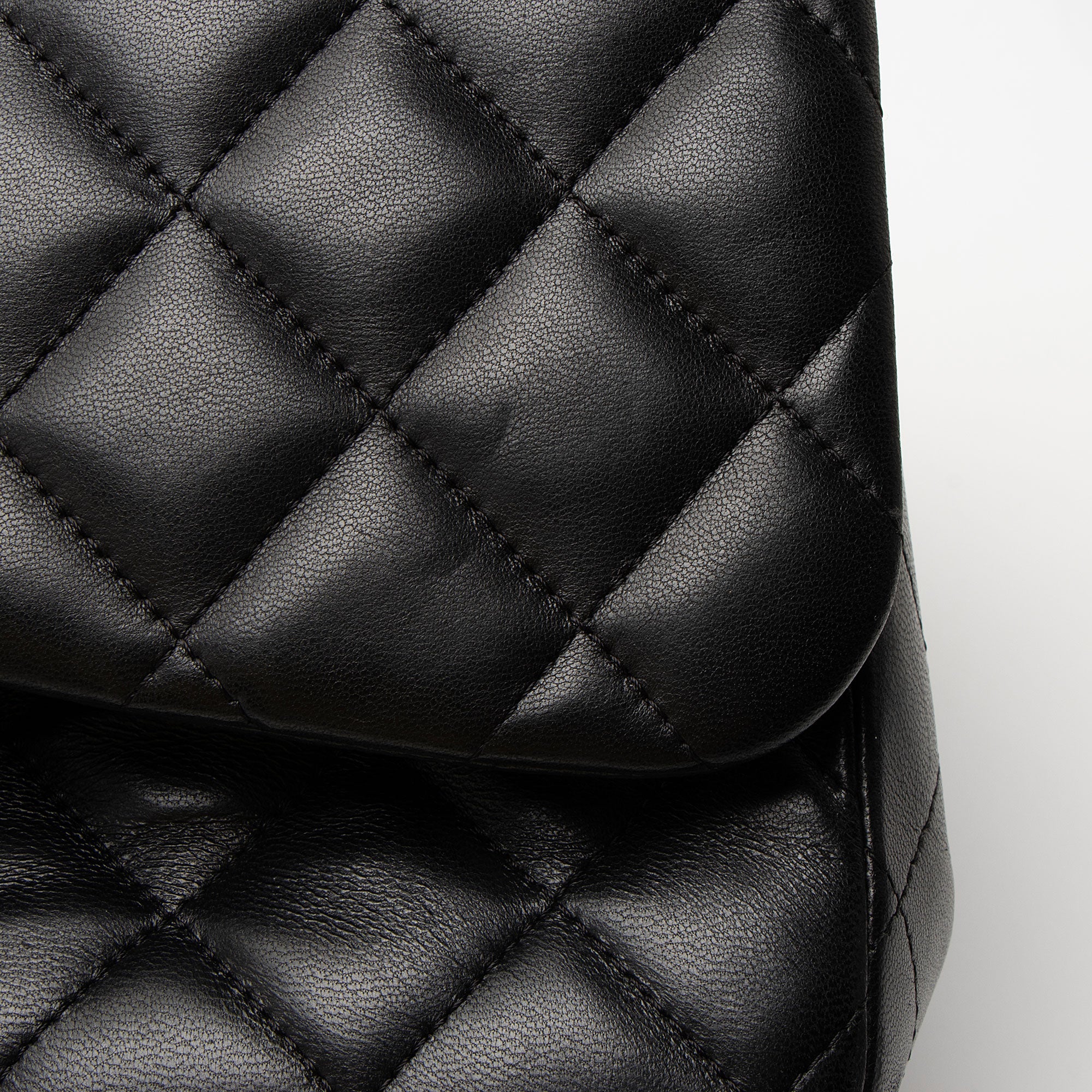 Chanel Lambskin Classic Jumbo Double Flap Bag