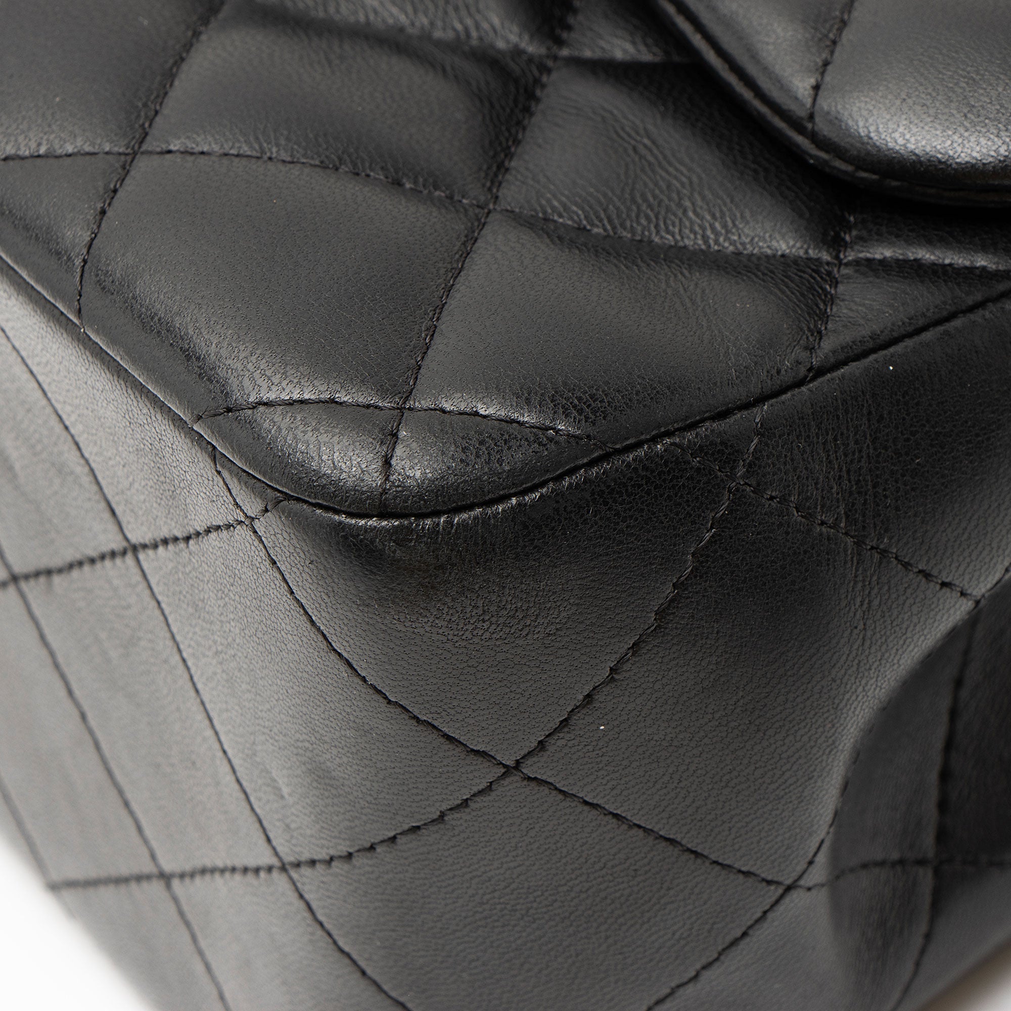 Chanel Lambskin Classic Jumbo Double Flap Bag