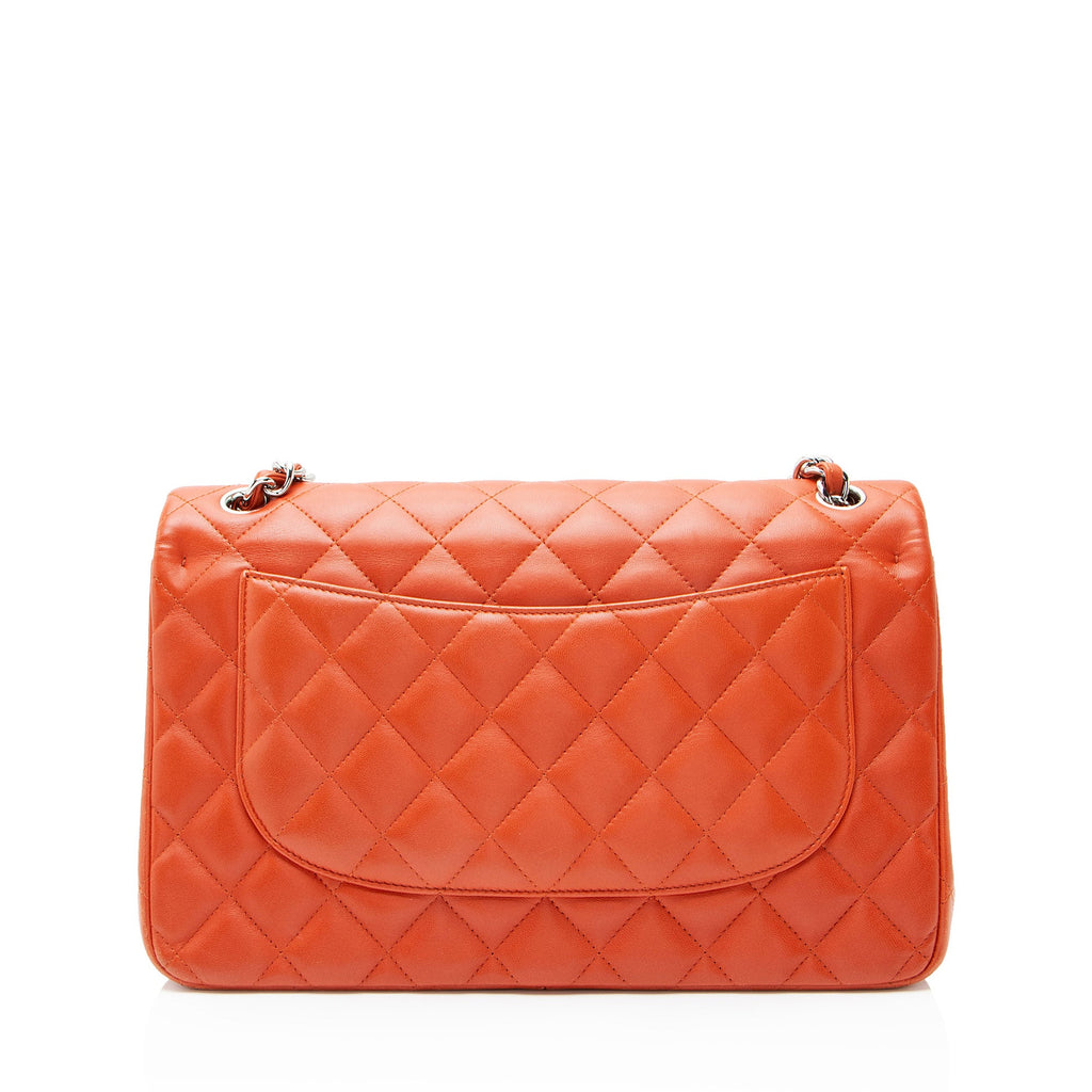 Chanel Lambskin Classic Jumbo Double Flap Bag