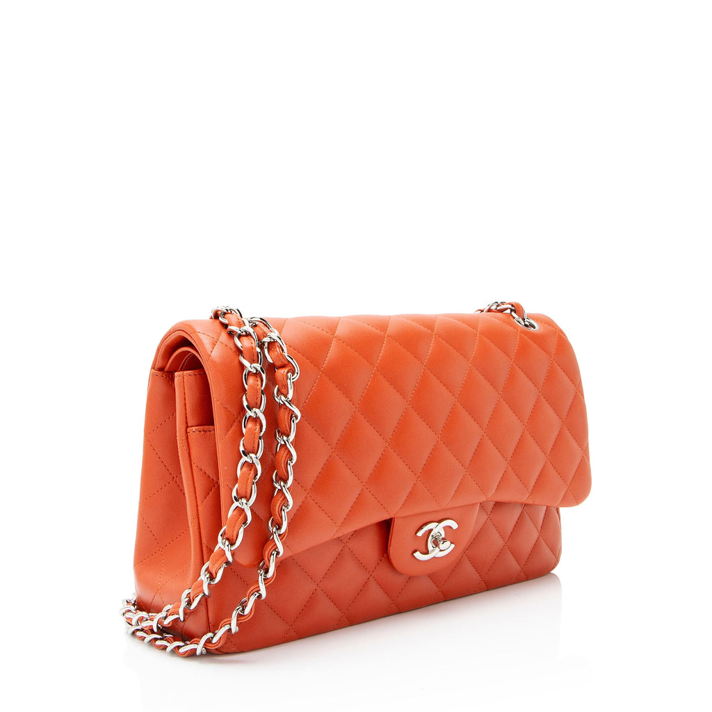 Chanel Lambskin Classic Jumbo Double Flap Bag