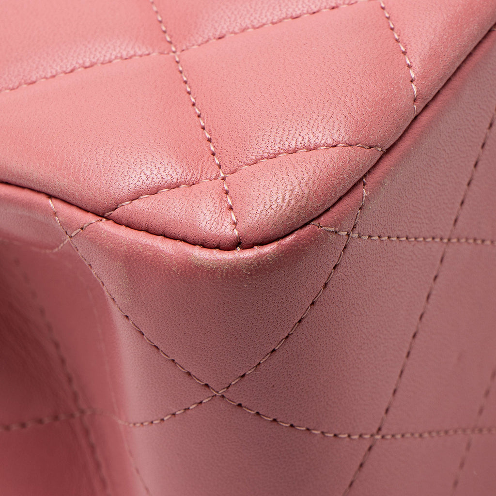 Chanel Lambskin Classic Jumbo Double Flap Bag