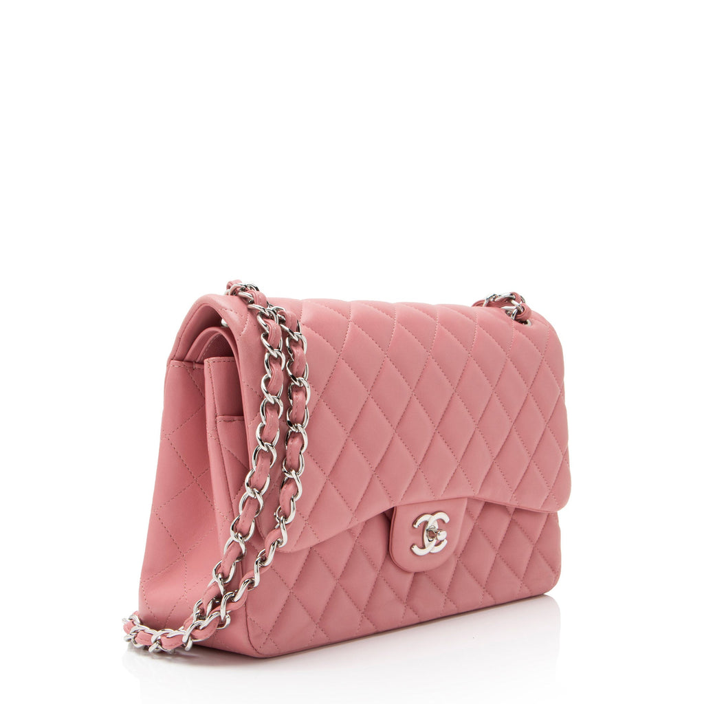 Chanel Lambskin Classic Jumbo Double Flap Bag