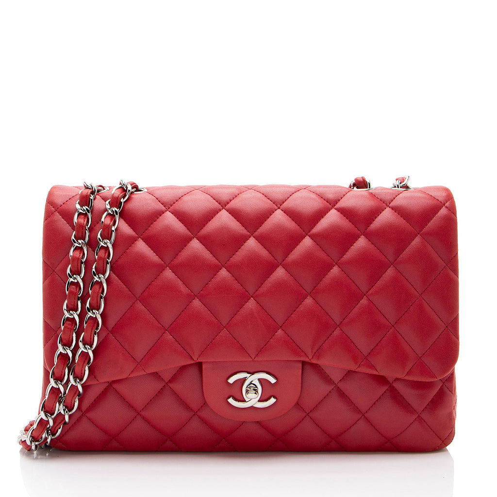 Chanel Lambskin Classic Jumbo Single Flap Bag