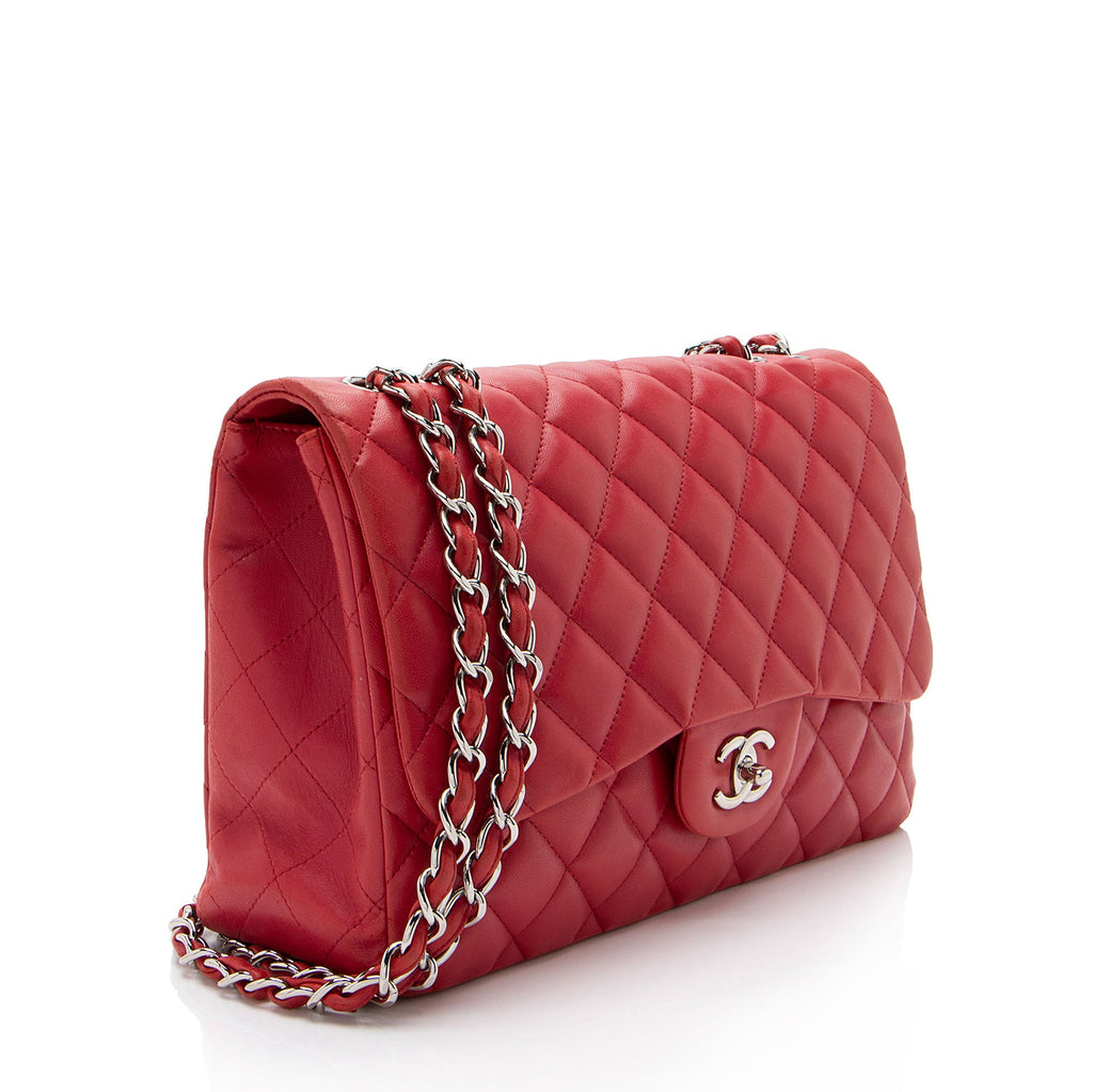 Chanel Lambskin Classic Jumbo Single Flap Bag
