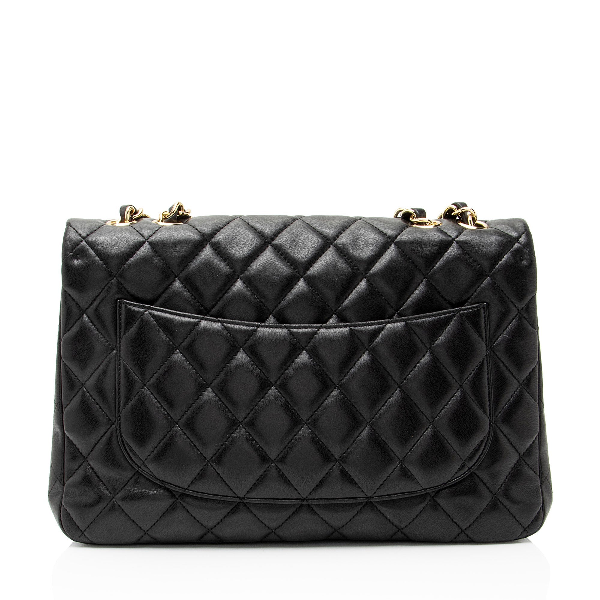 Chanel Lambskin Classic Jumbo Single Flap Bag