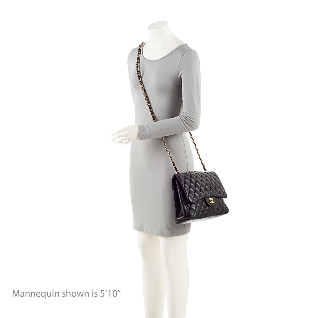 Chanel Lambskin Classic Jumbo Single Flap Bag