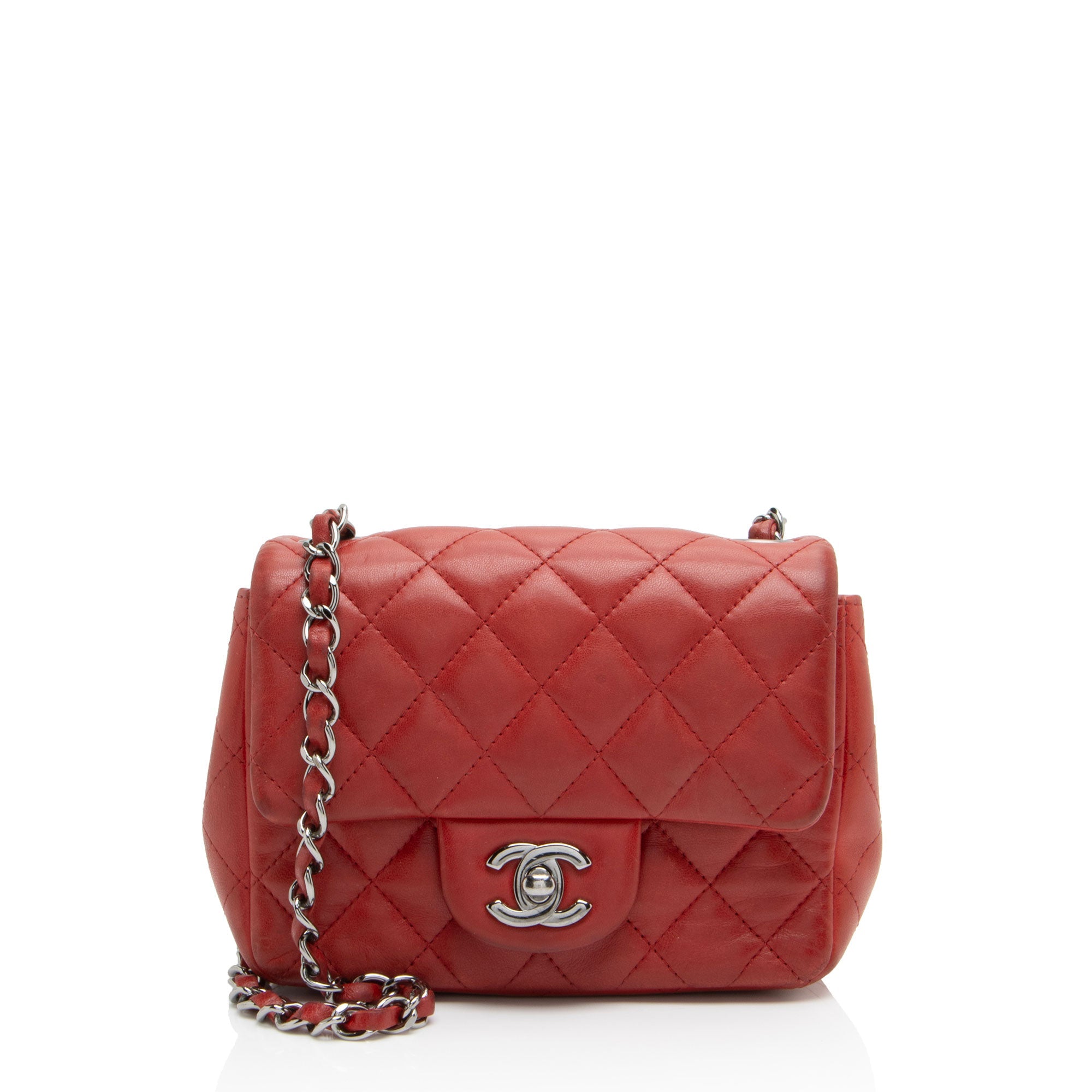 Chanel Lambskin Classic Square Extra Mini Flap Bag