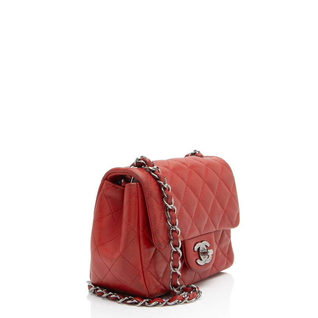 Chanel Lambskin Classic Square Extra Mini Flap Bag