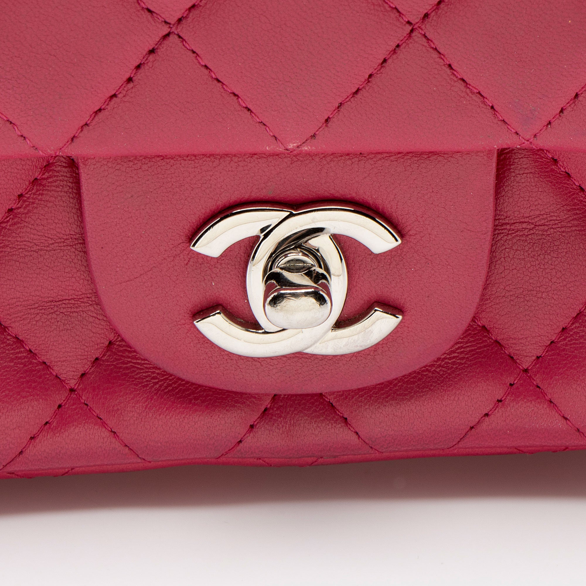 Chanel Lambskin Classic Square Mini Flap Bag