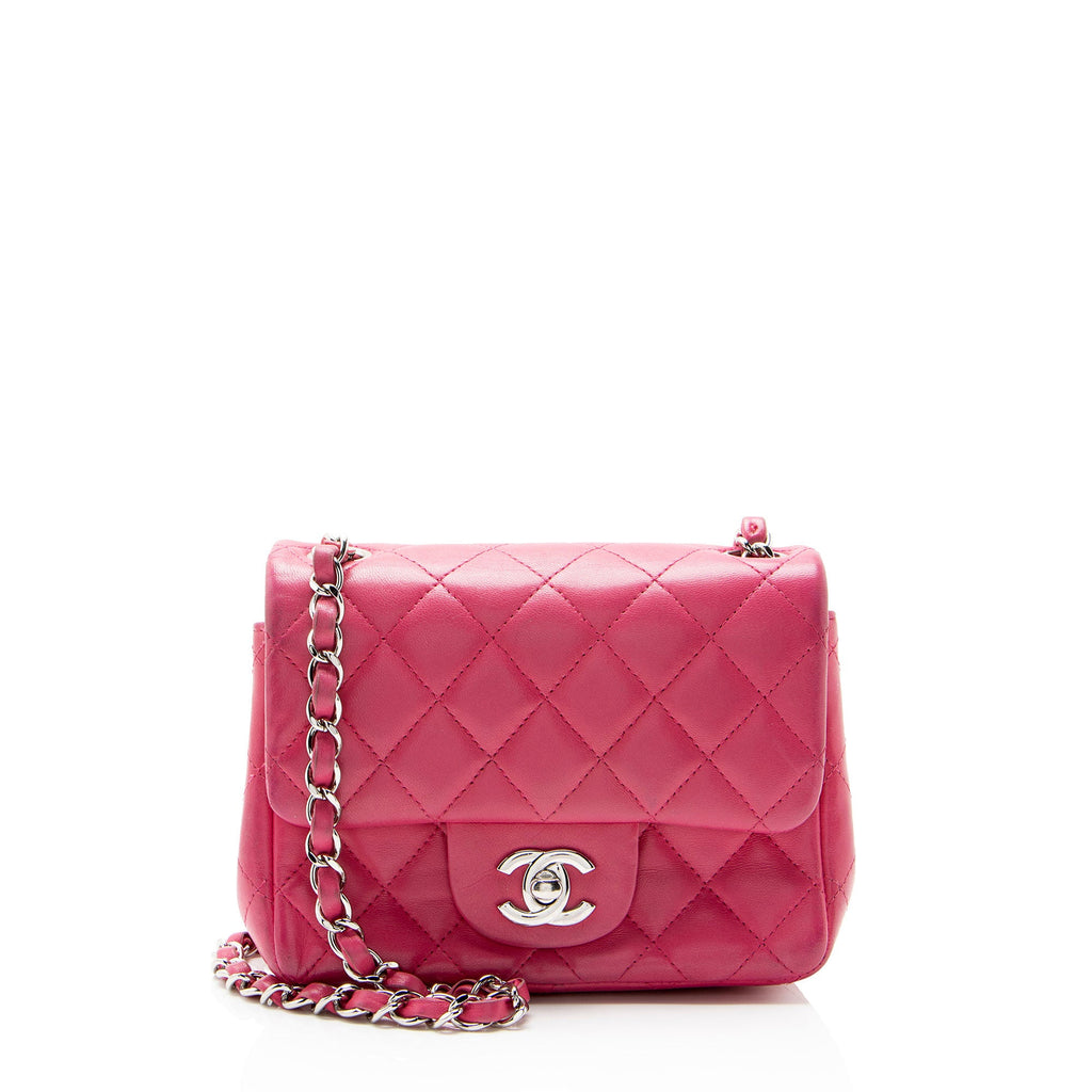 Chanel Lambskin Classic Square Mini Flap Bag