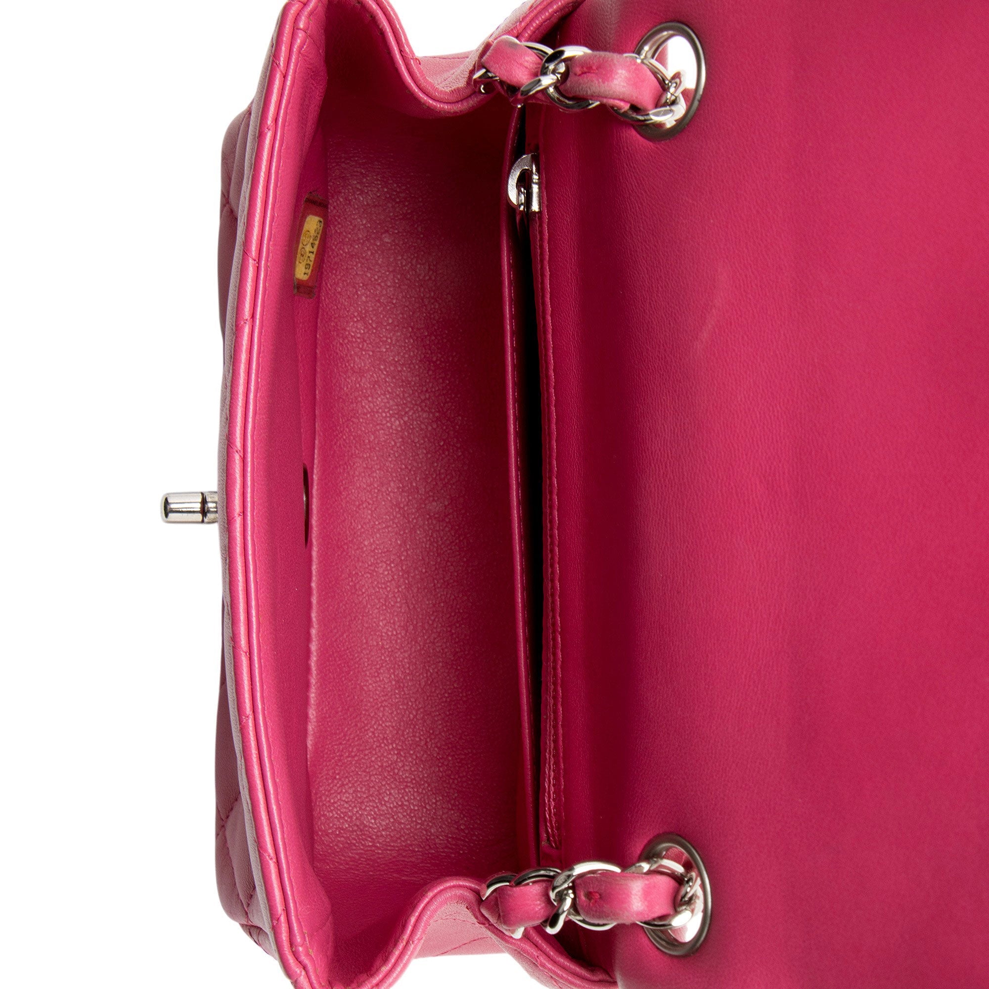 Chanel Lambskin Classic Square Mini Flap Bag