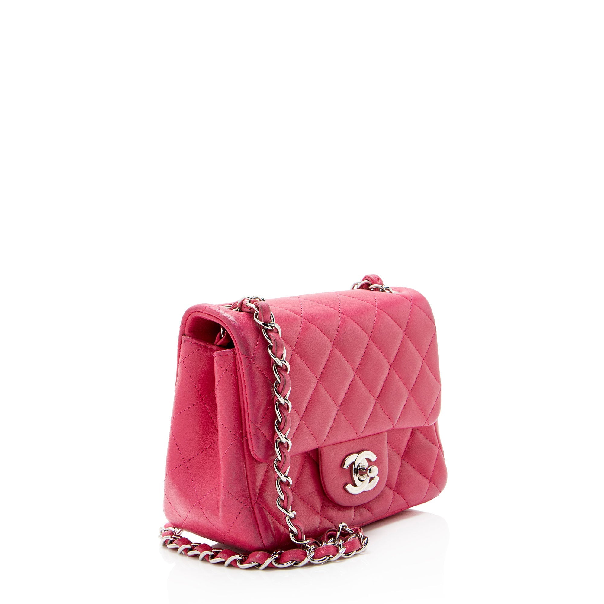 Chanel Lambskin Classic Square Mini Flap Bag