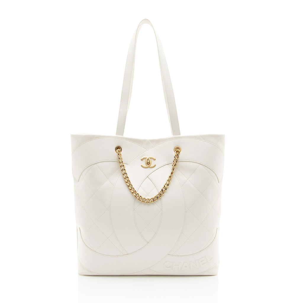 Chanel Lambskin Club Monaco Large Shopping Tote