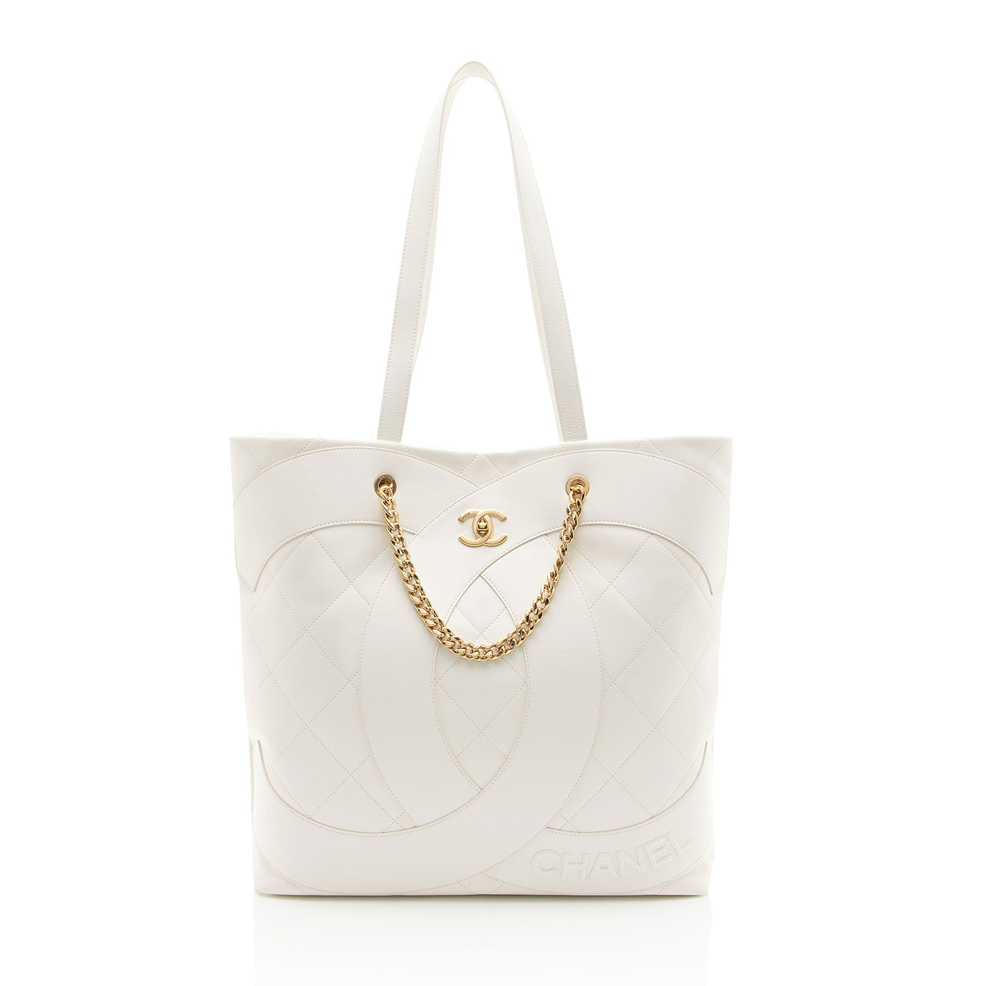 Chanel Lambskin Club Monaco Large Shopping Tote