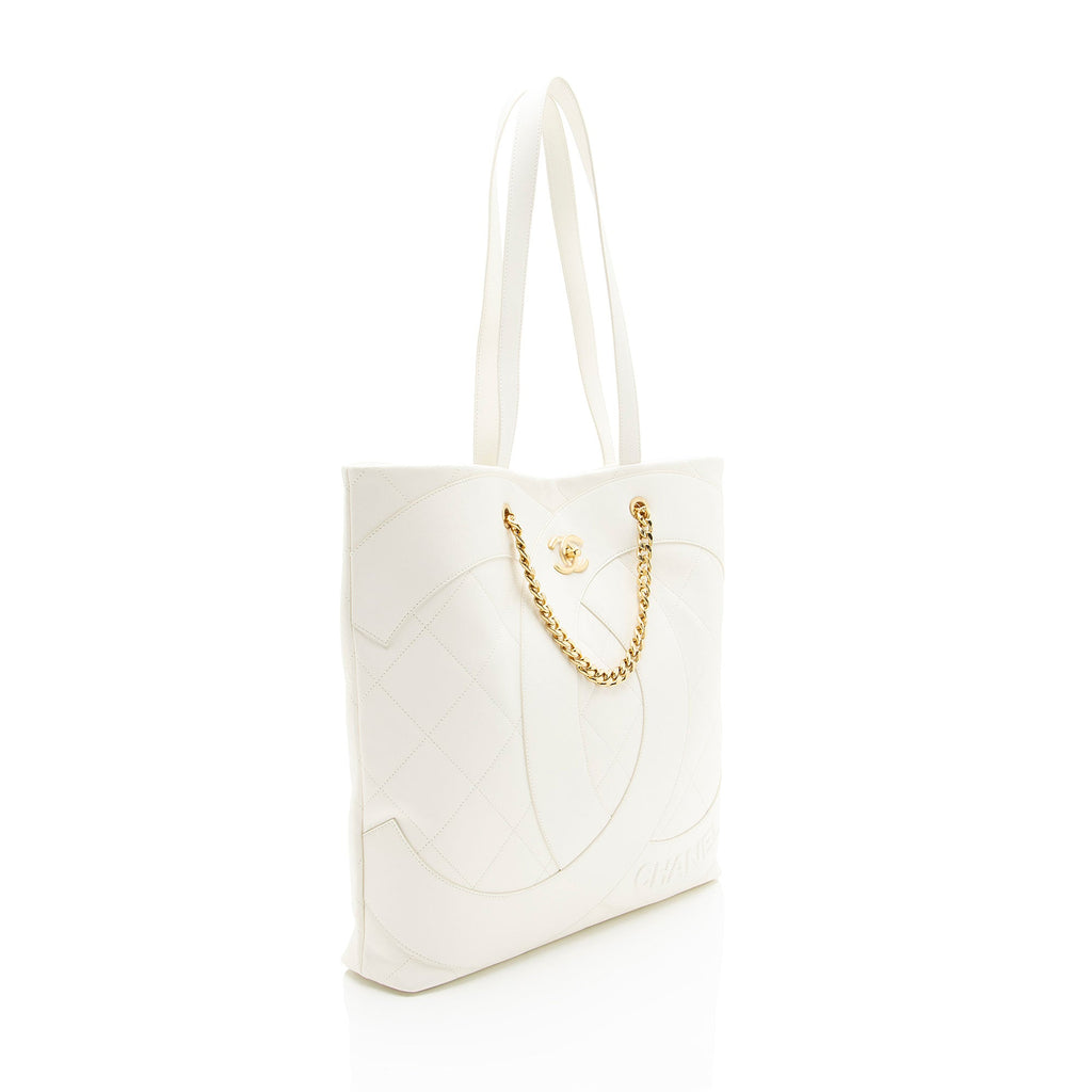 Chanel Lambskin Club Monaco Large Shopping Tote