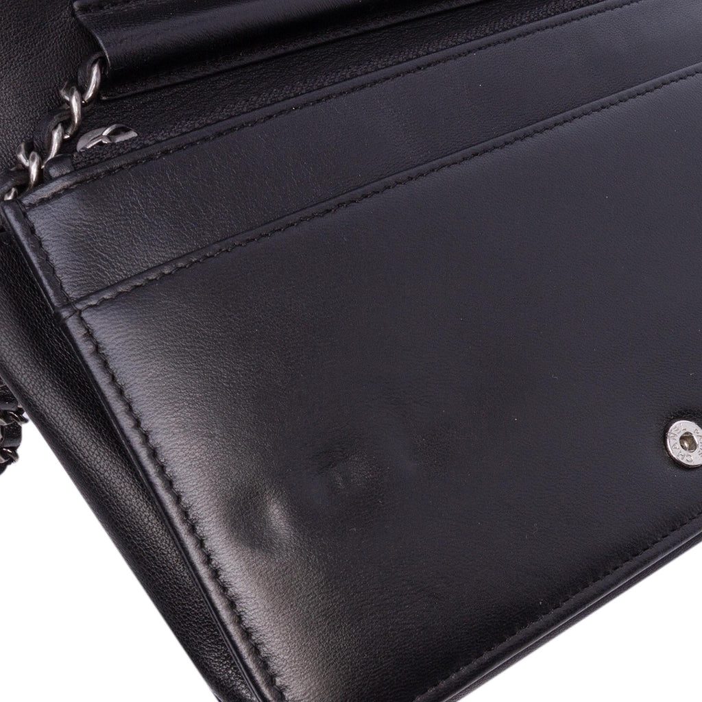 Chanel Lambskin Coco Boy Wallet On Chain