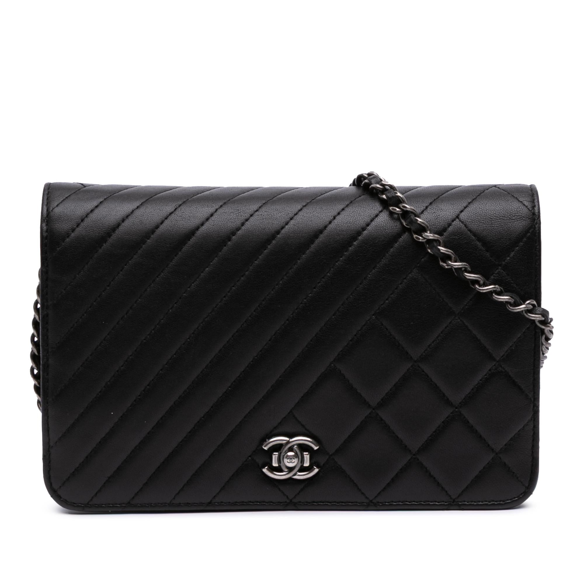 Chanel Lambskin Coco Boy Wallet On Chain